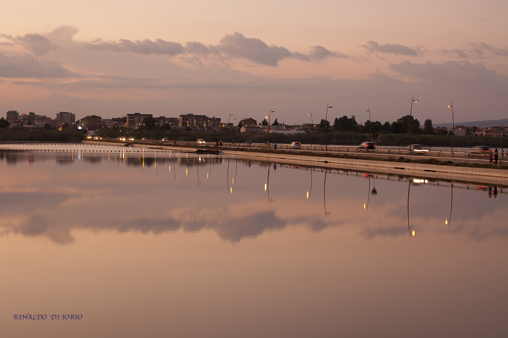 verso sera rientrando in citta
