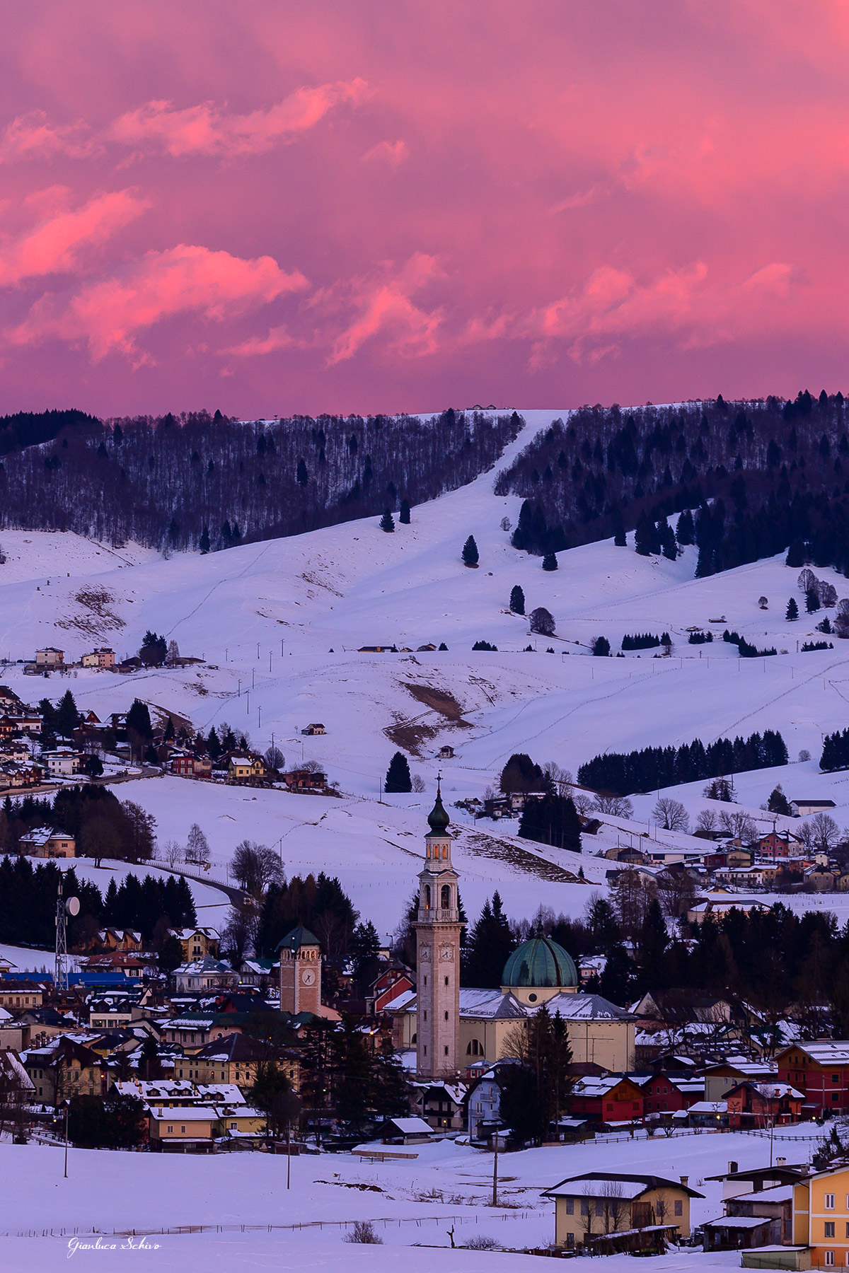 An evening on the Asiago plateau