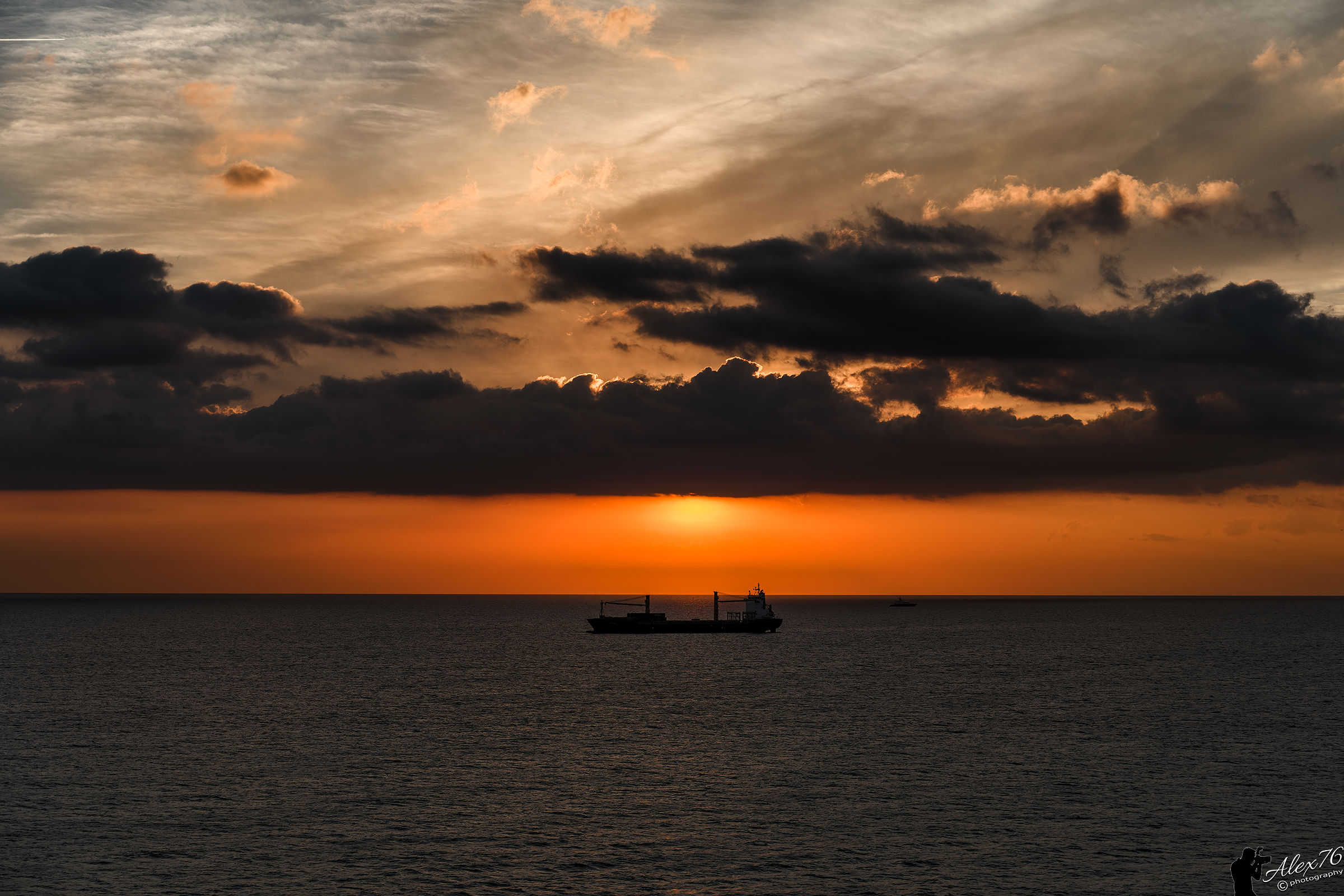 Alone, in the middle of the sea...