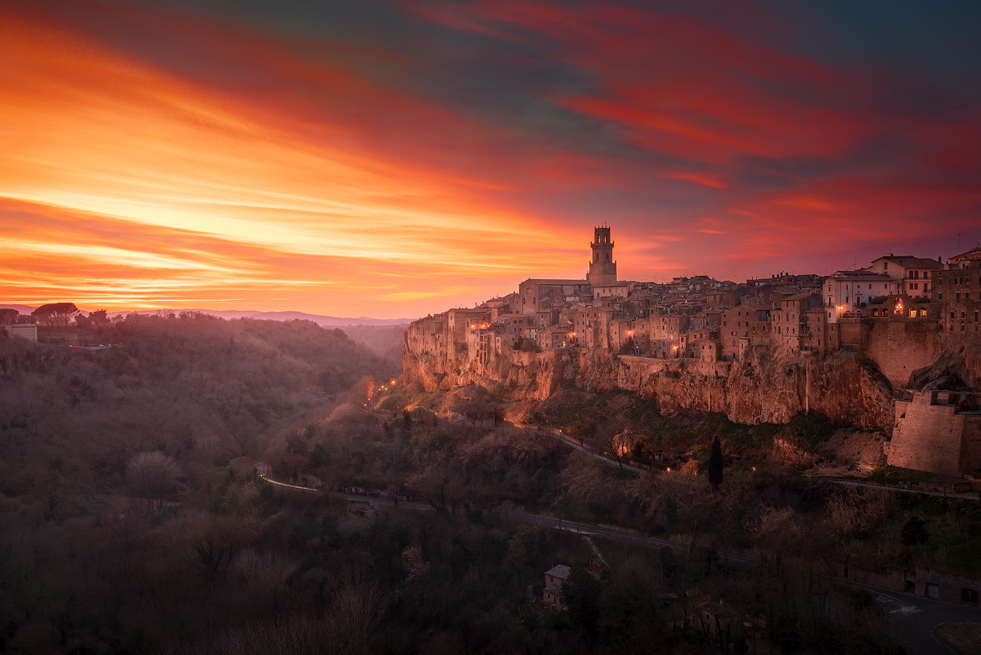 Un tramonto dal mio paese...