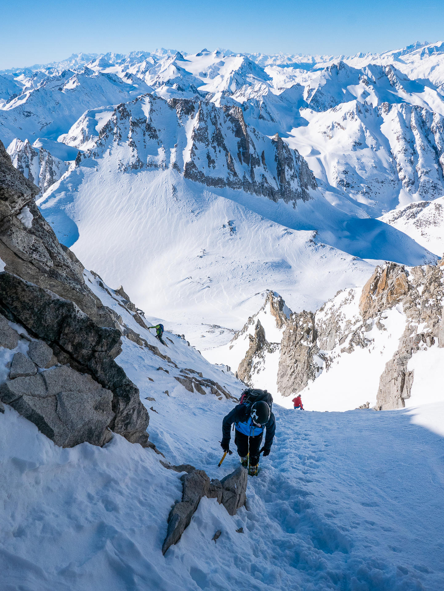 The channel leading to the top