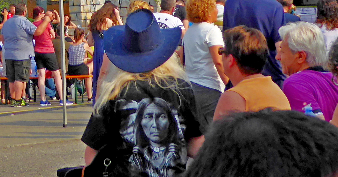 Even the warrior at the rally