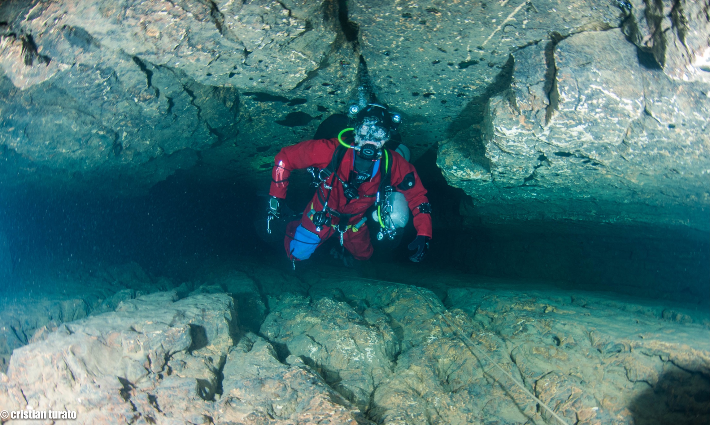 Cave diving
