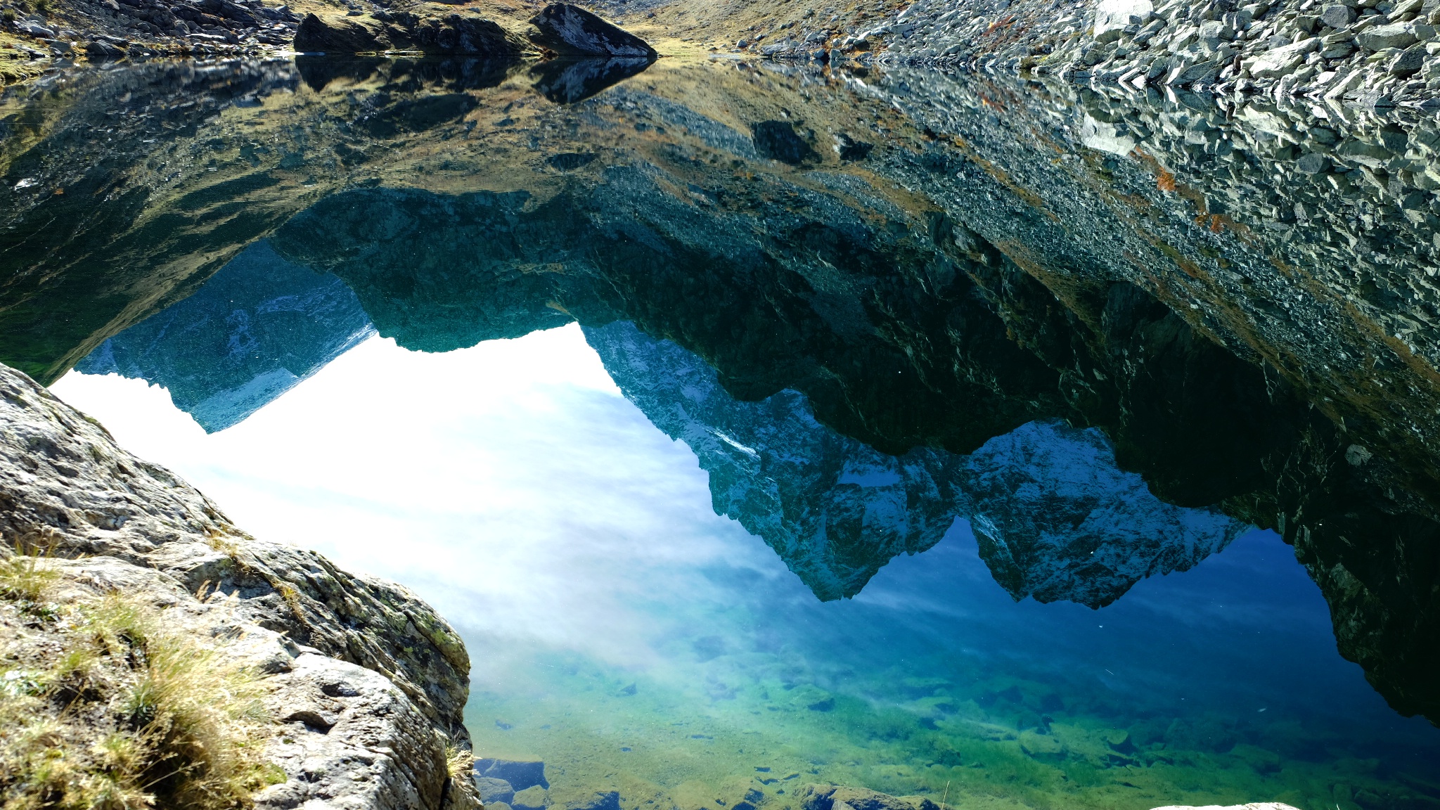 Monviso riflesso nel Lago Fiorenza