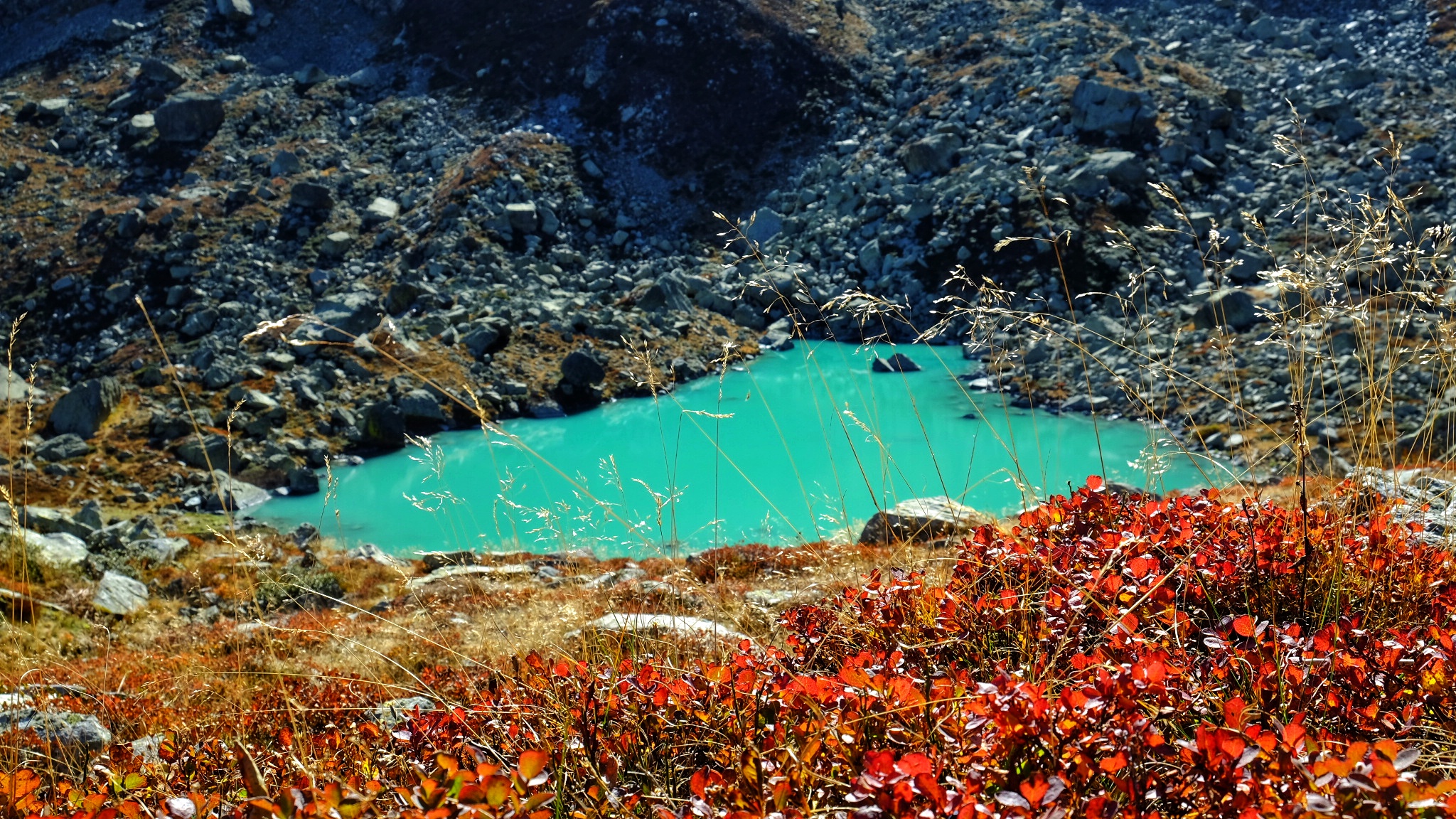 Alpine Lake of Chiaretto, Monviso