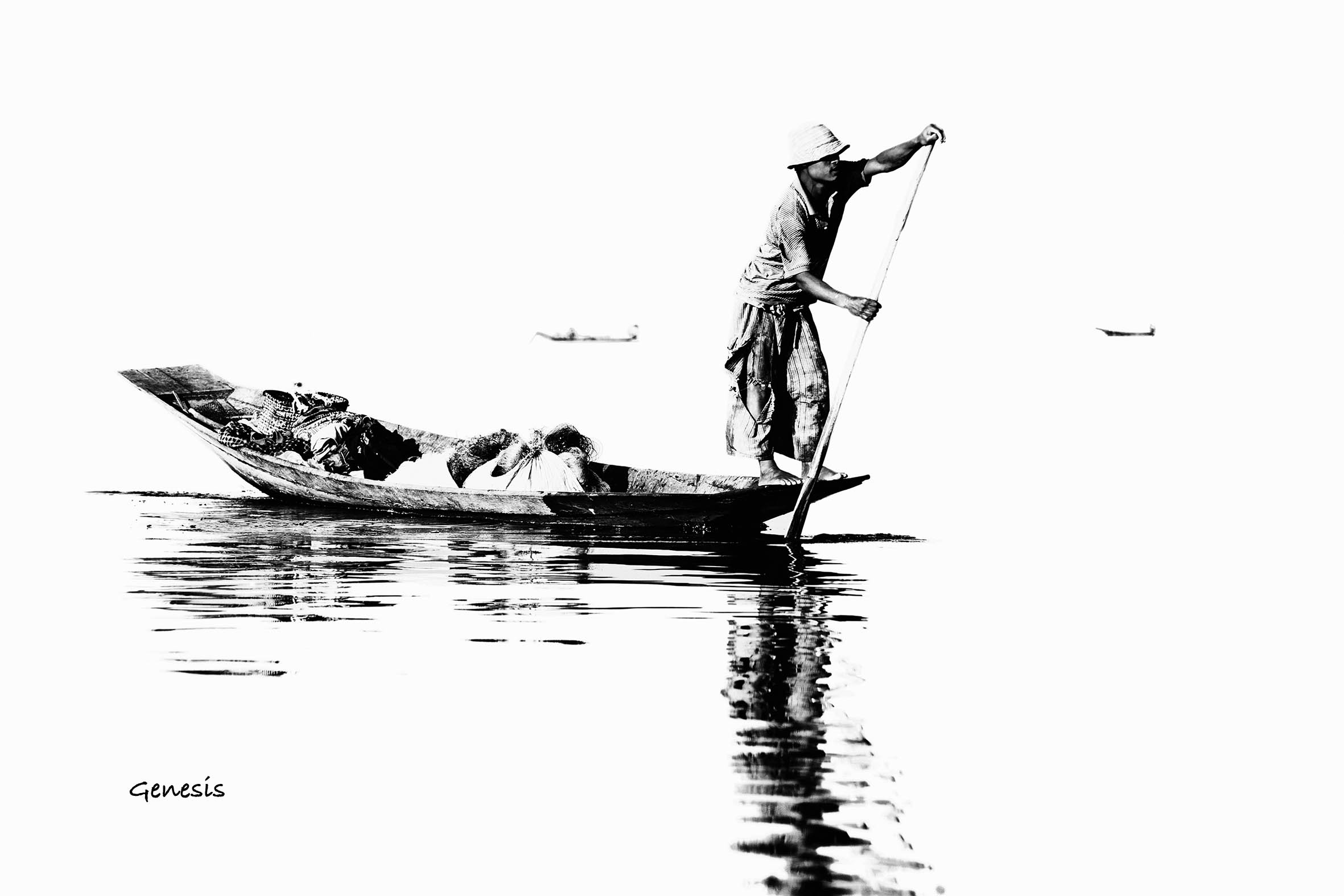 Fisherman on Lake Inle, Myanmar
