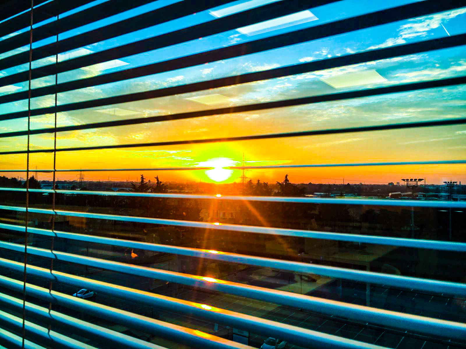 Tramonto brianzolo...al neon...