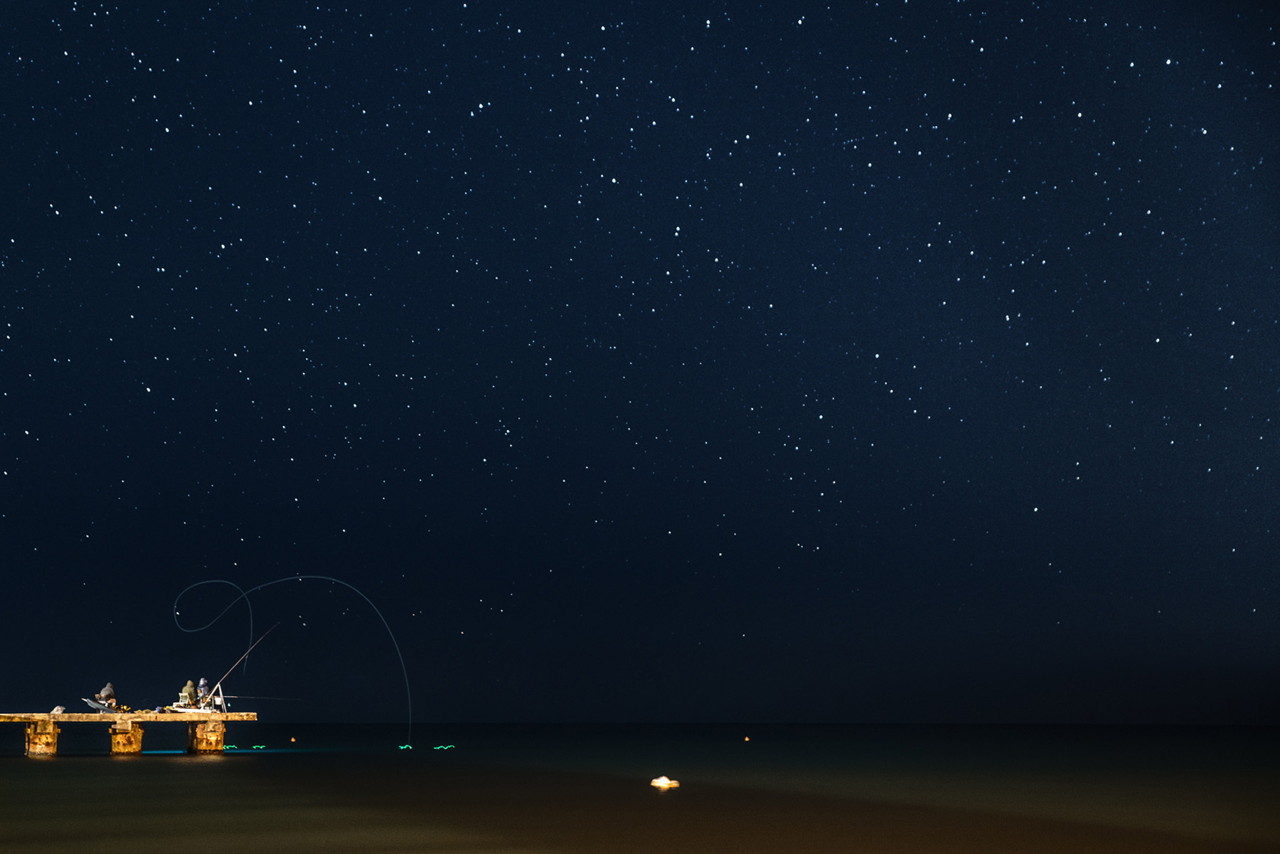 Pesca sotto le stelle