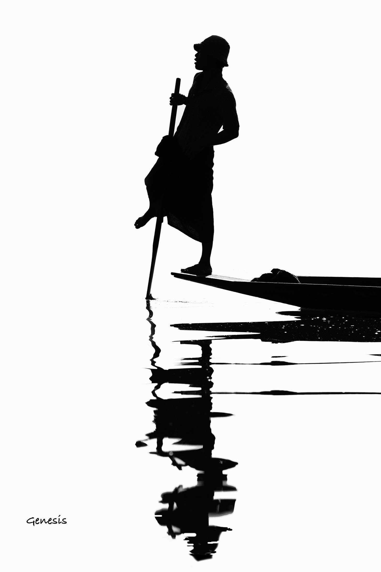 Fisherman on Lake Inle, Myanmar