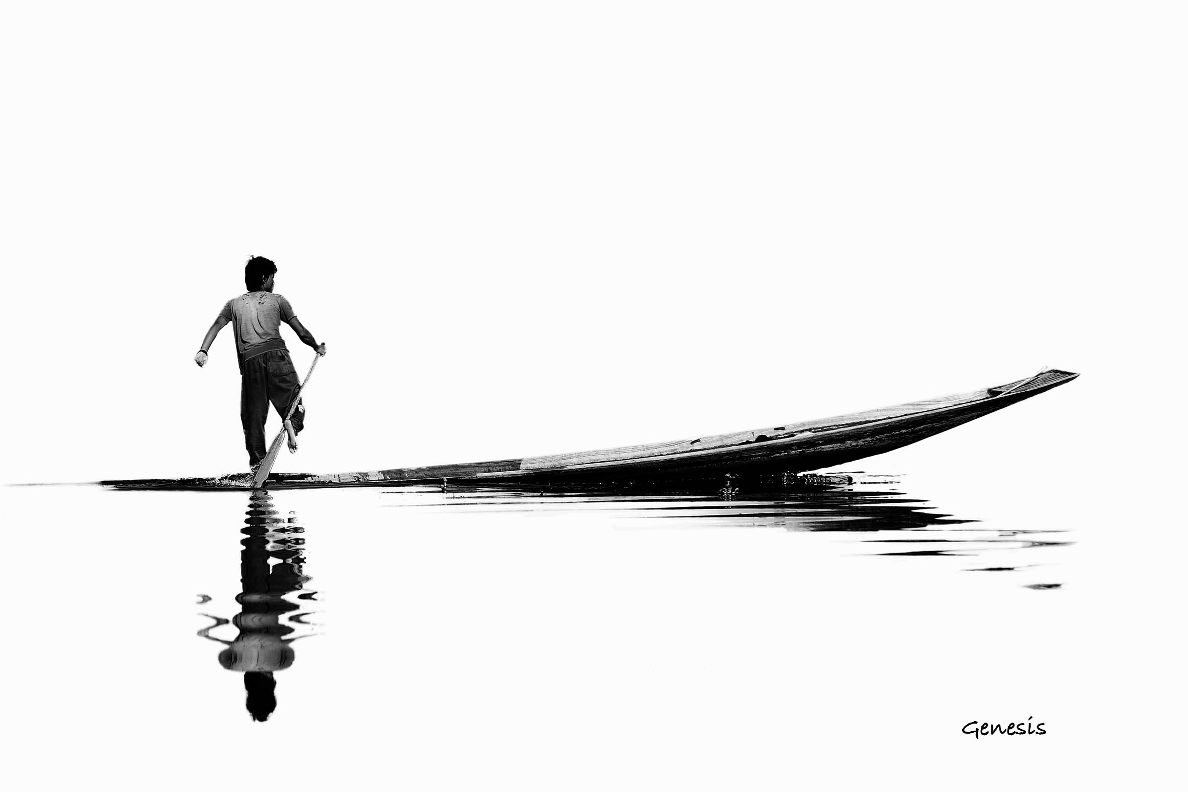 Fisherman on Lake Inle, Myanmar