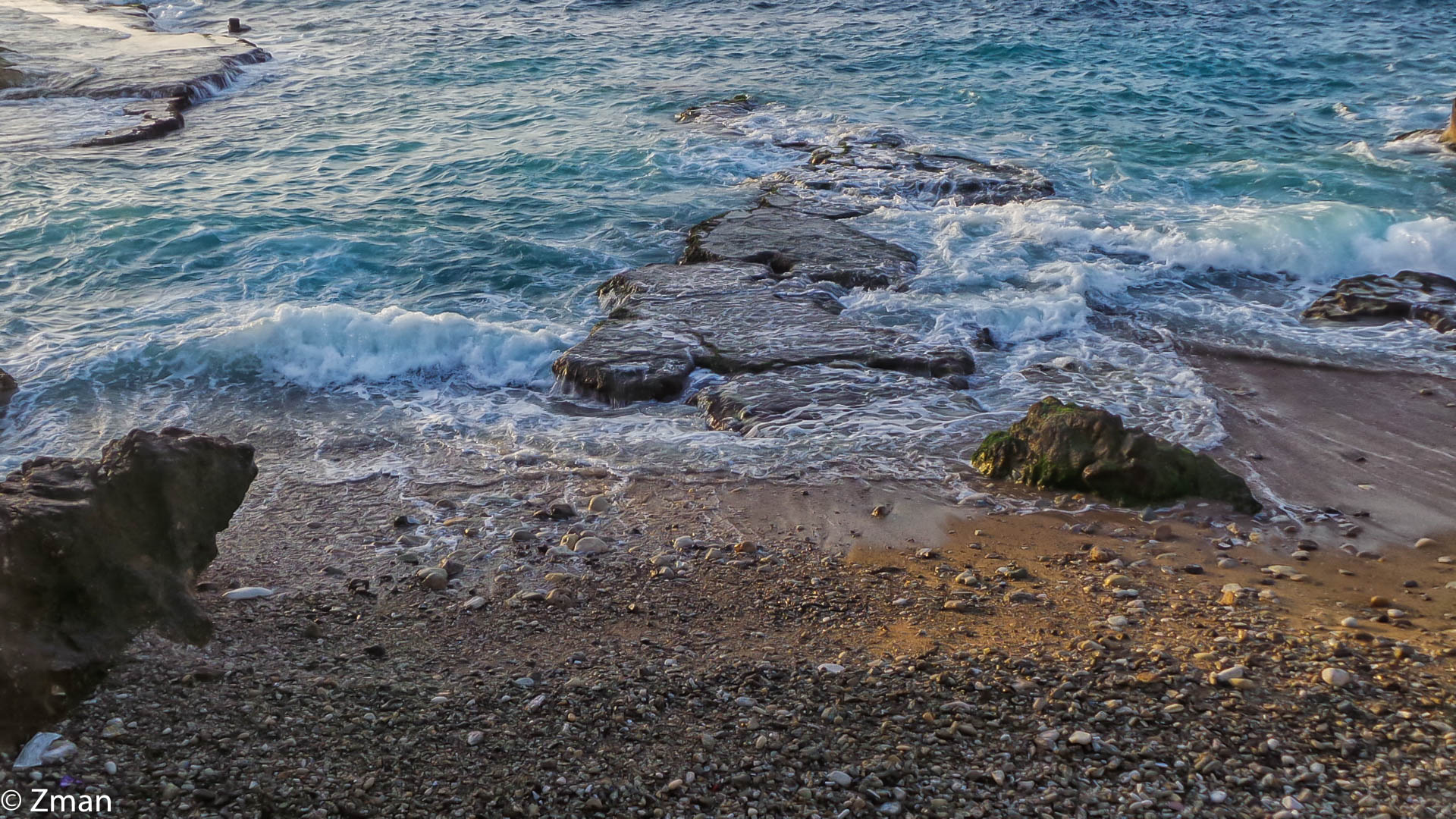 Rocks Sea and the Corniche
