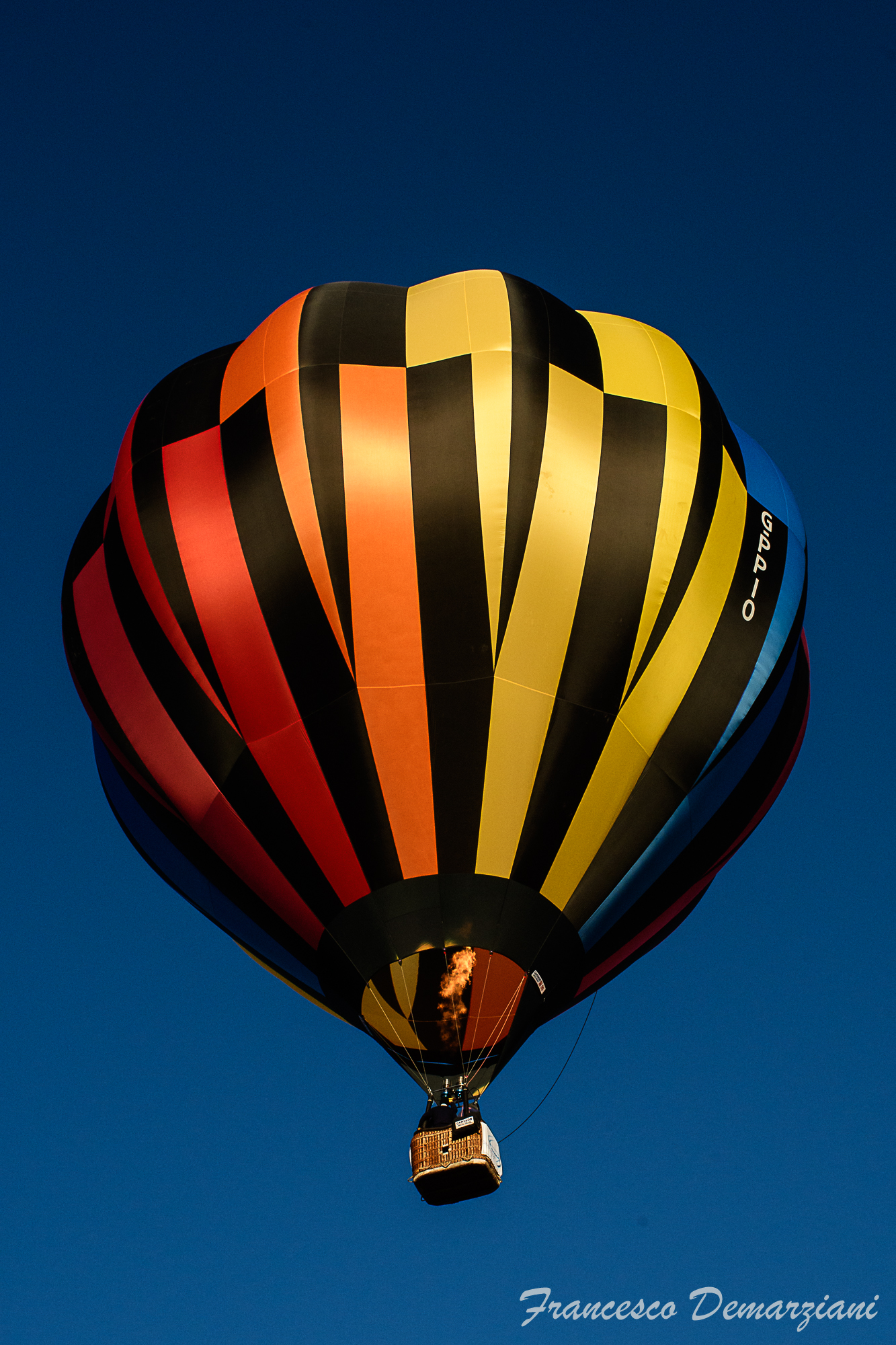 Air balloon in flight