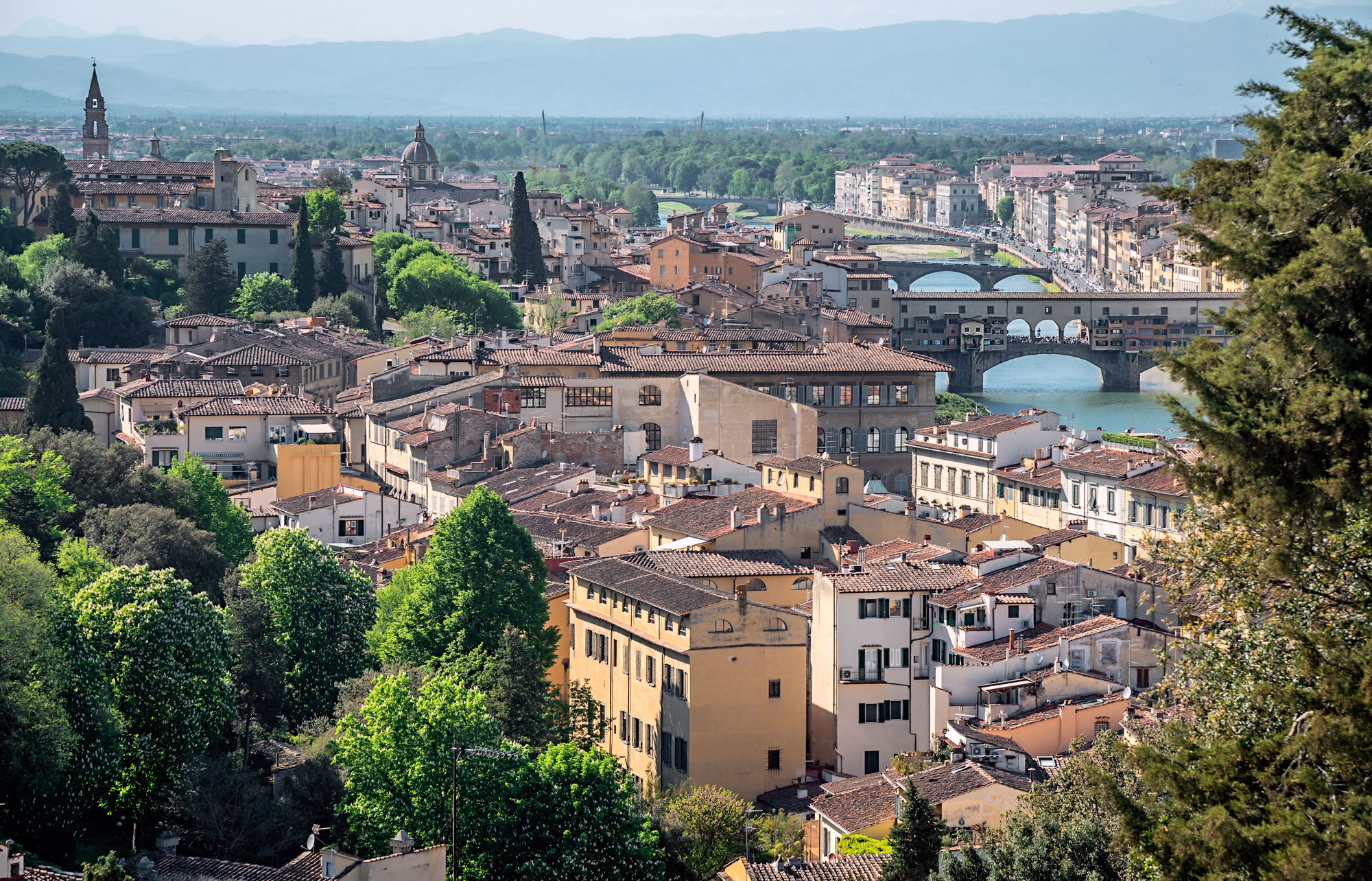 Uno scorcio su Firenze da Piazzale Michelangelo