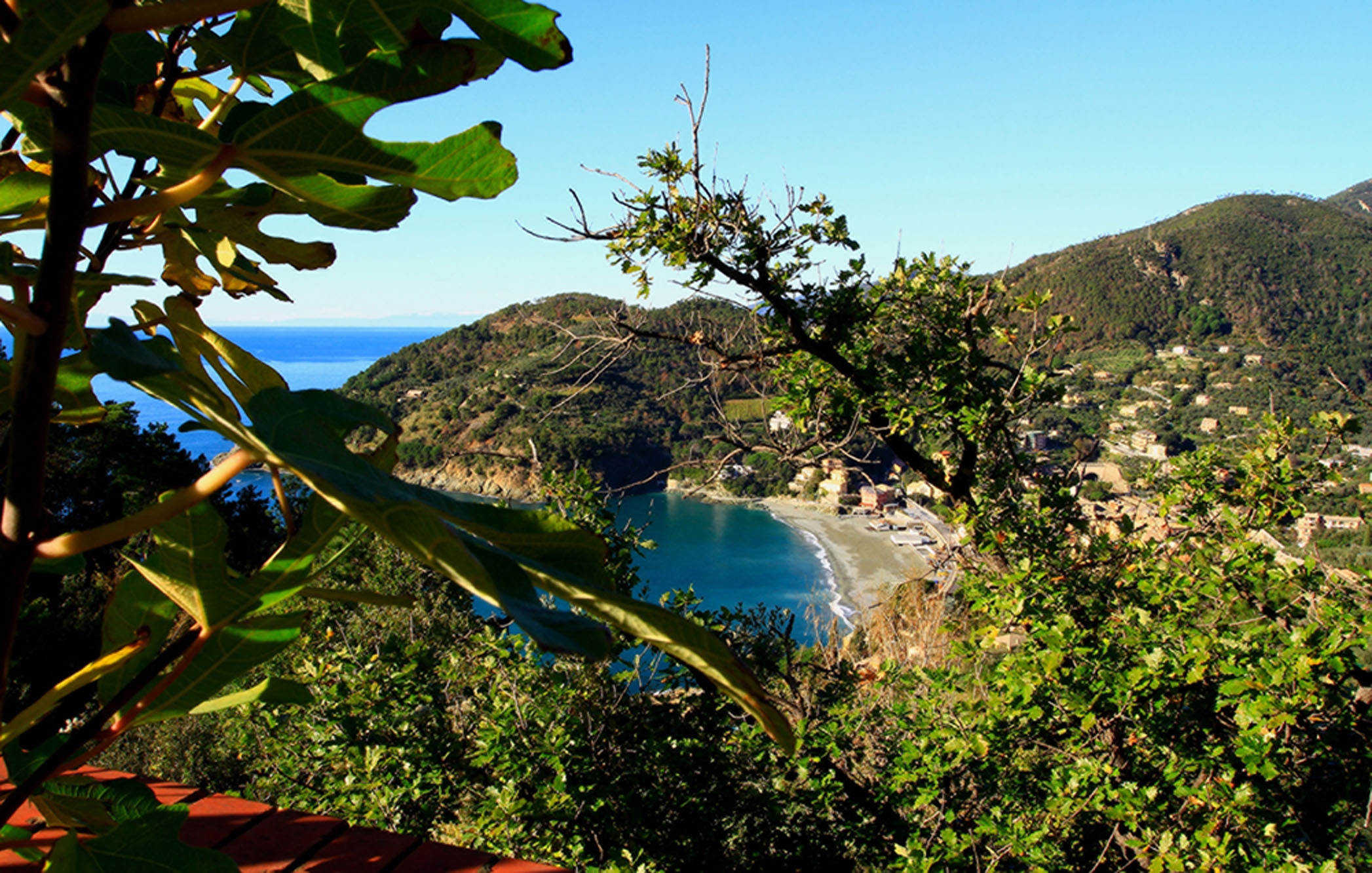 la spiaggia di Bonassola