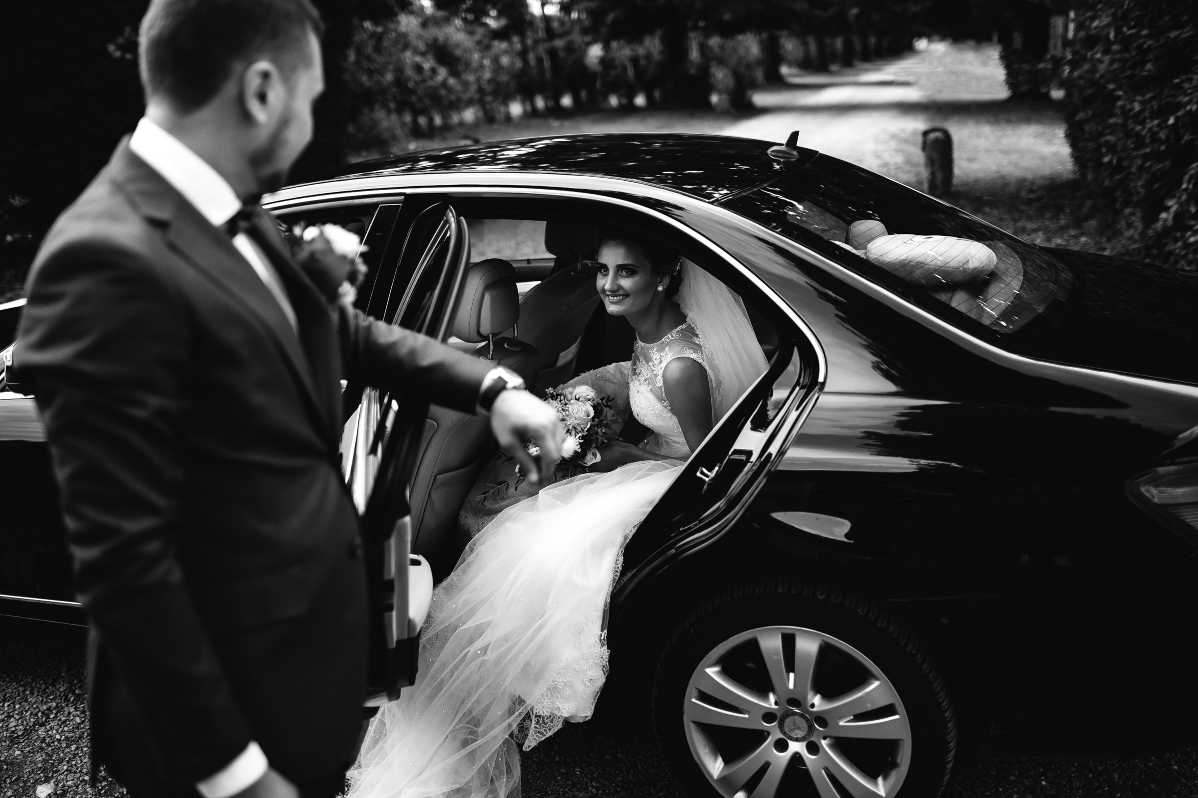 Black and White Wedding photography