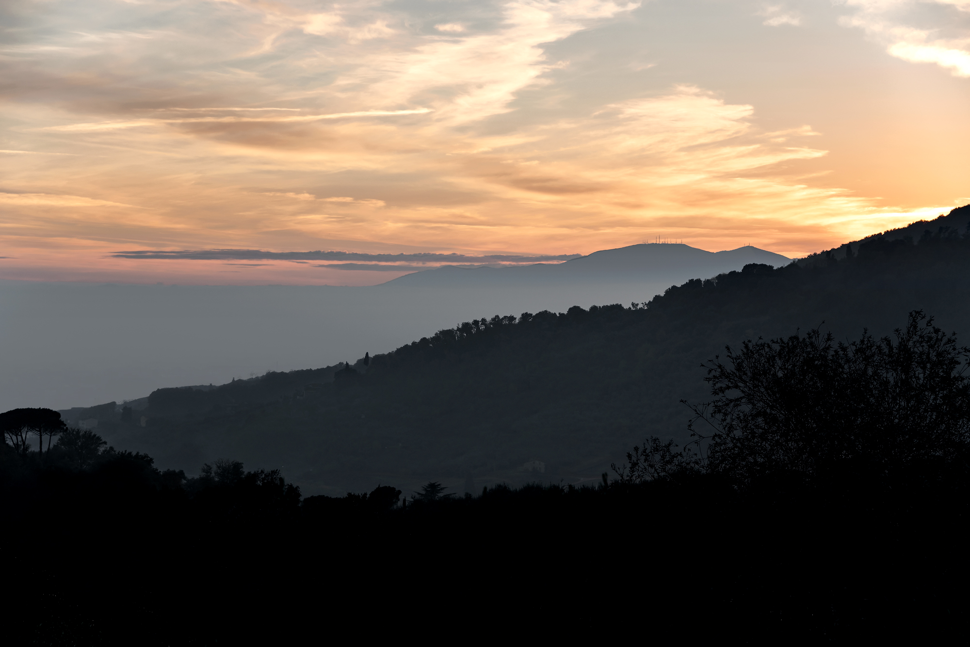 Silhouette al tramonto...