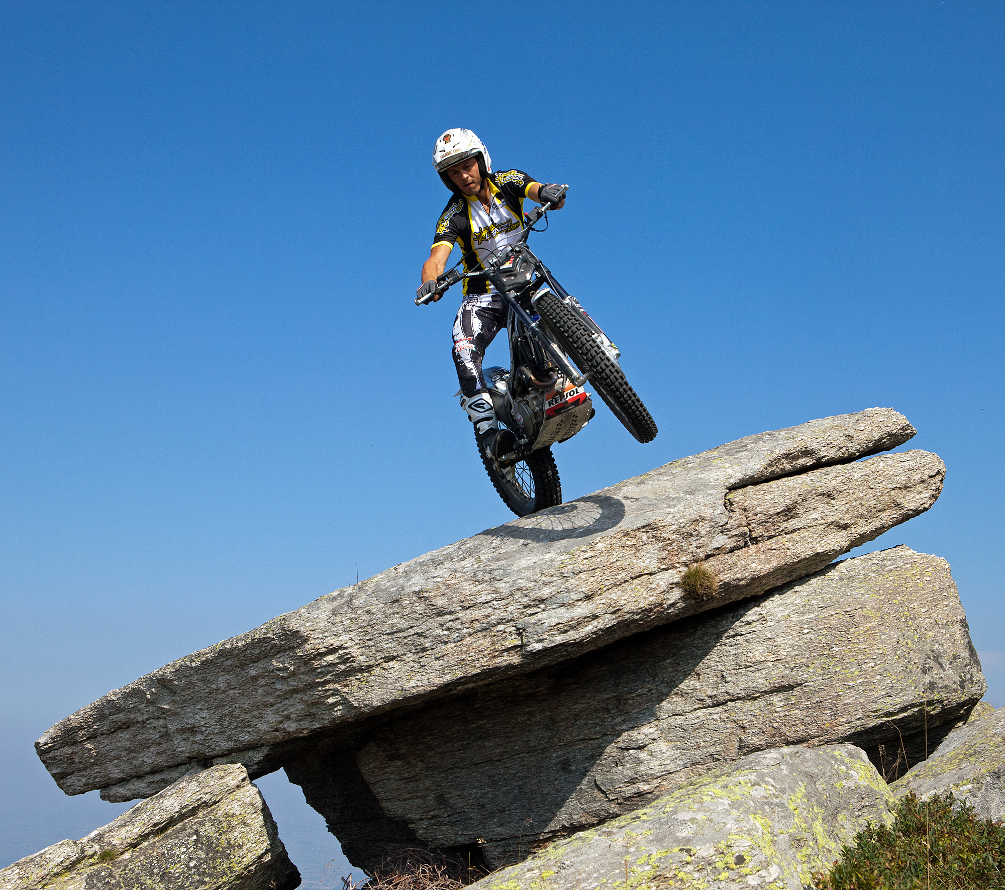 Fabio Lenzi in allenamento a Ruccas