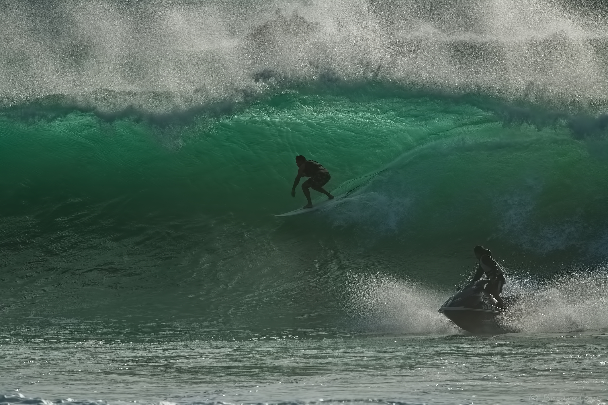 Big Swell Tow in Surfing