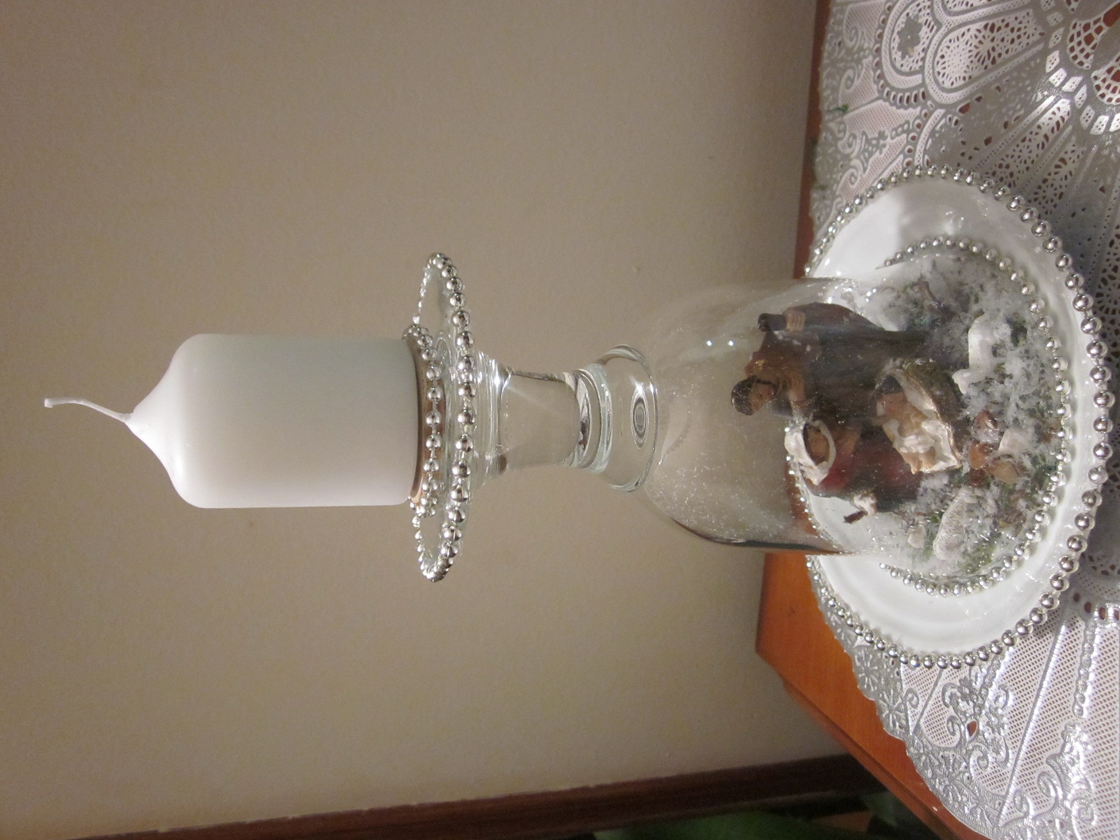 presepe con bicchiere a calice