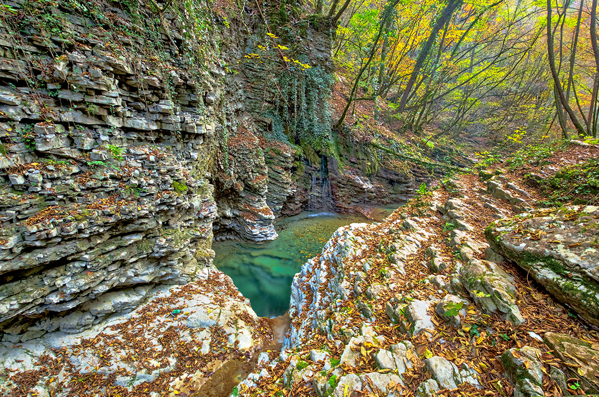 Downstream of the Blue Grotto