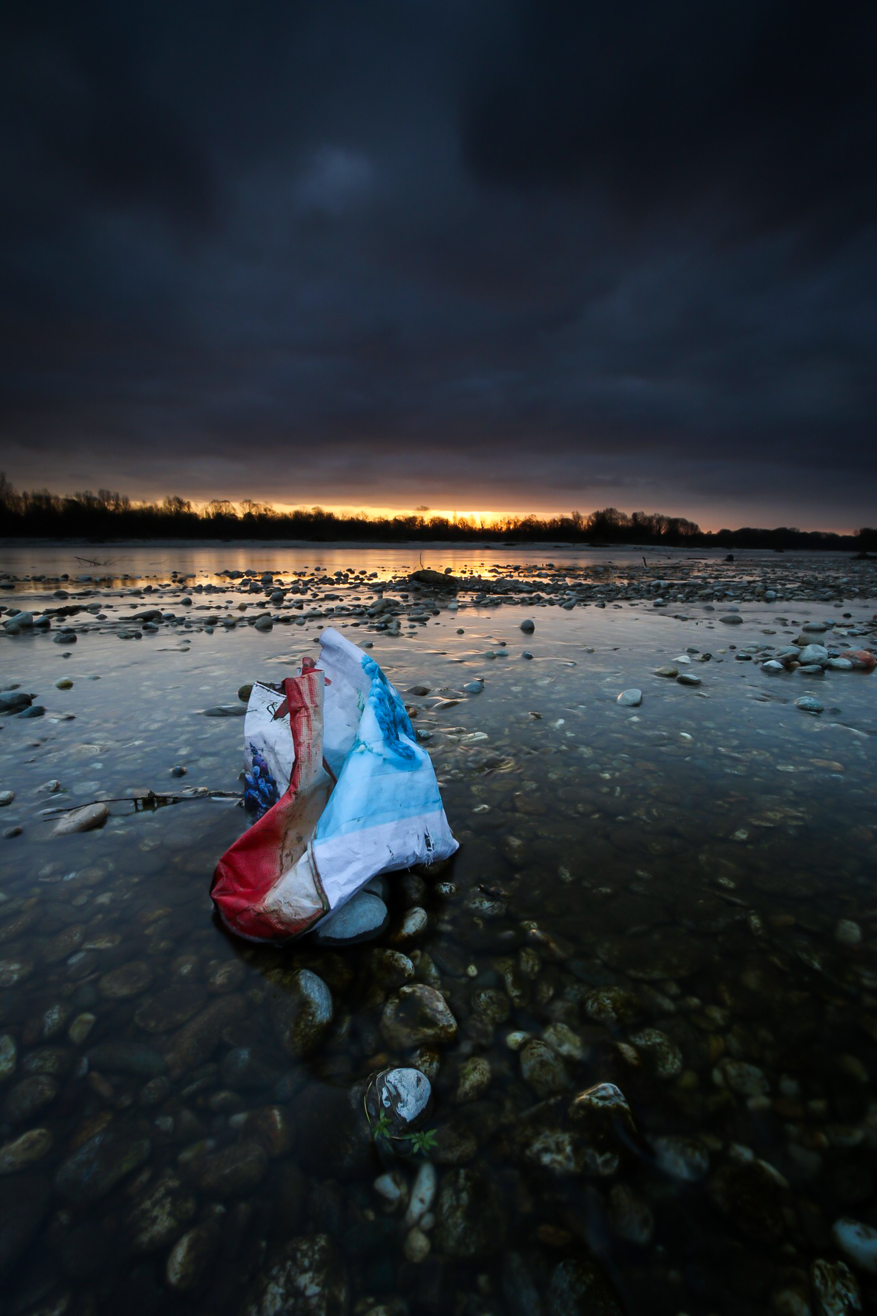 Sofferenza di un fiume