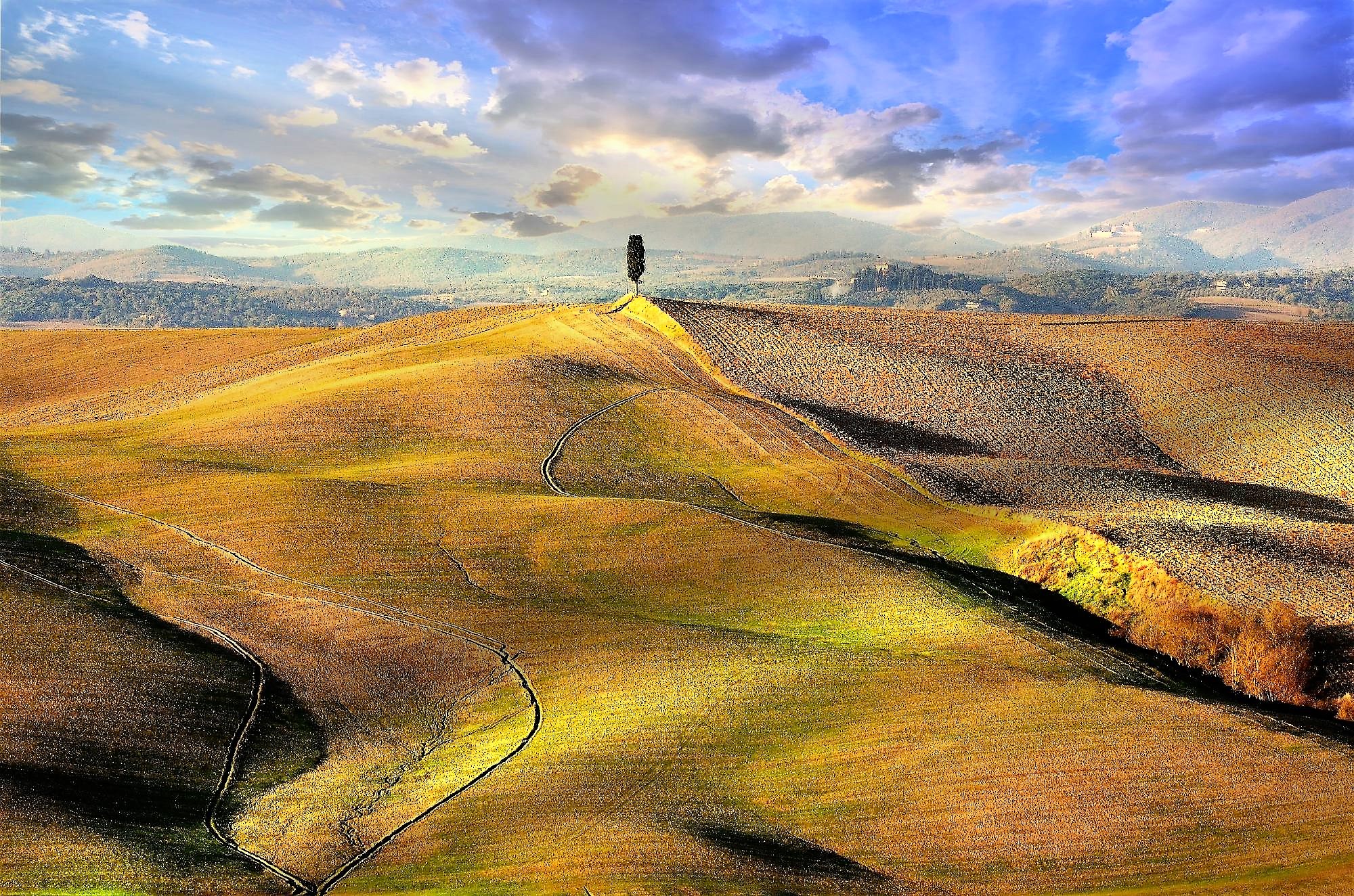 campagna senese in autunno