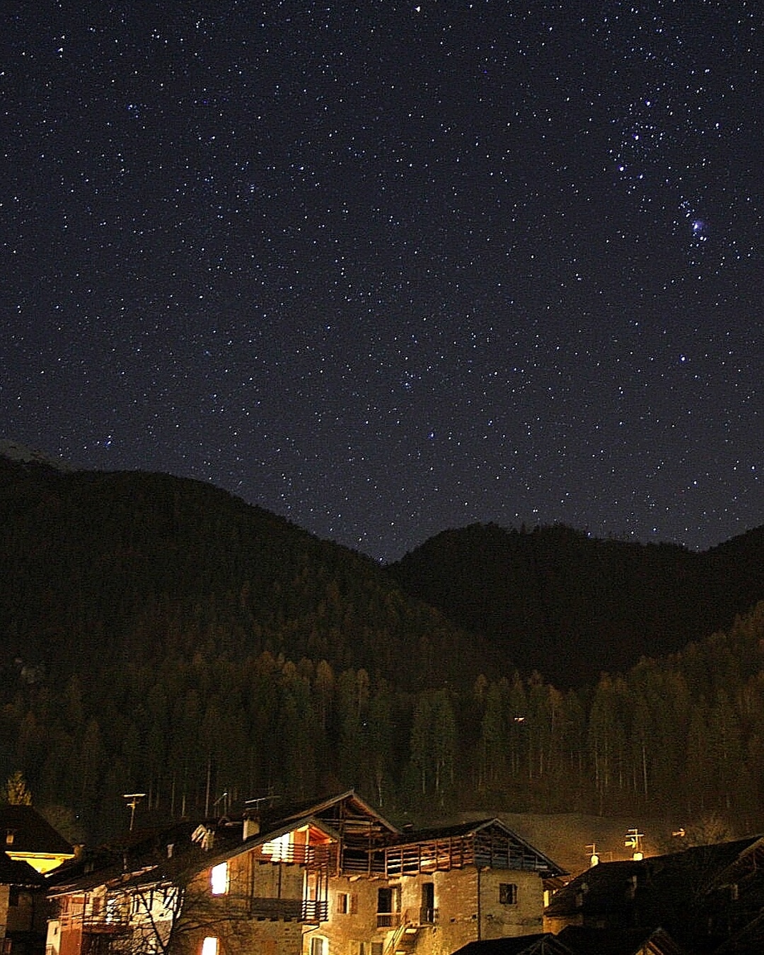 Notte in montagna