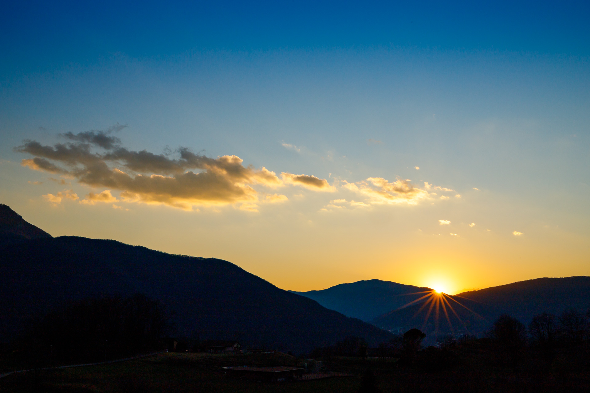 Tramonto visto da Rovio