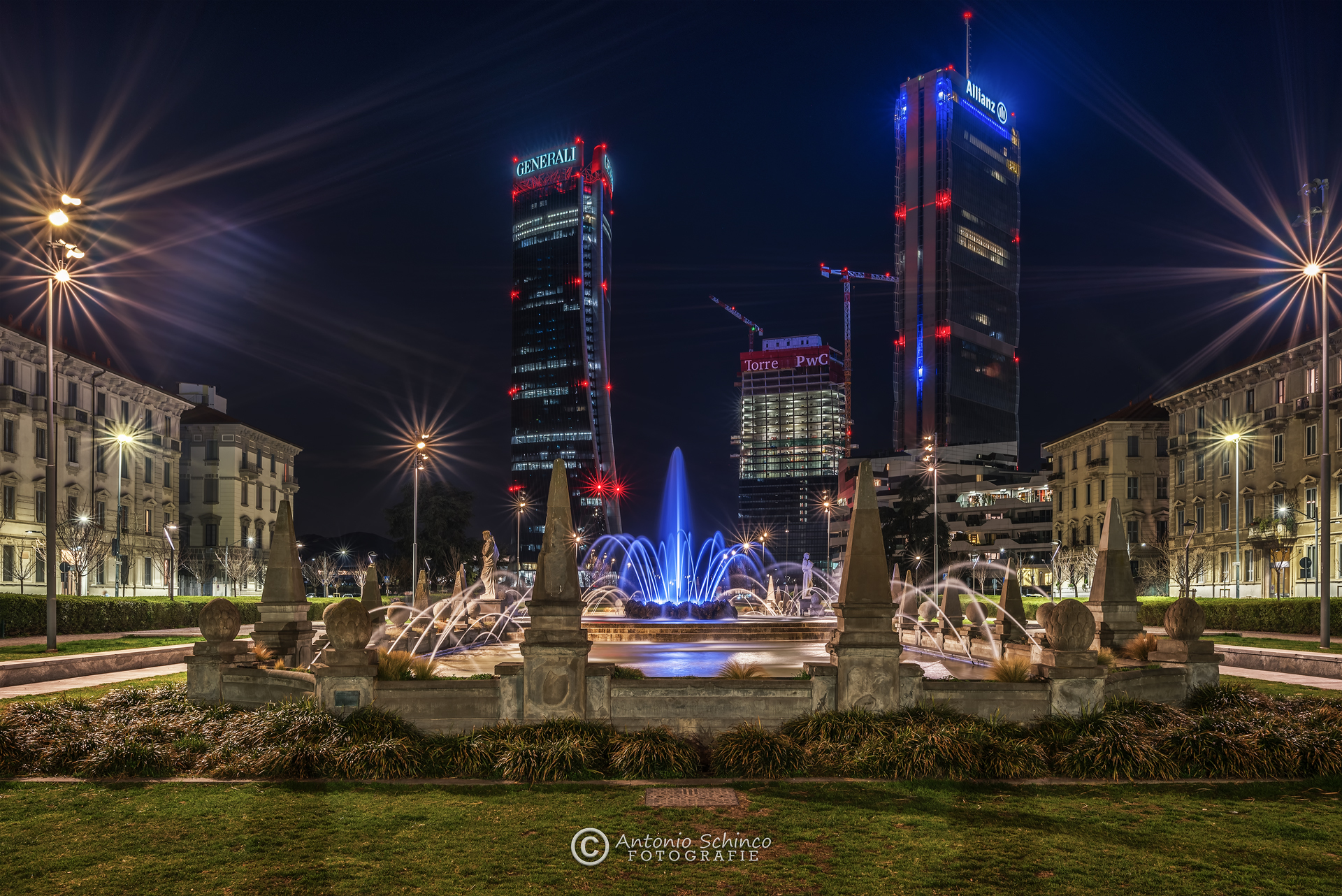Piazza Giulio Cesare By Night