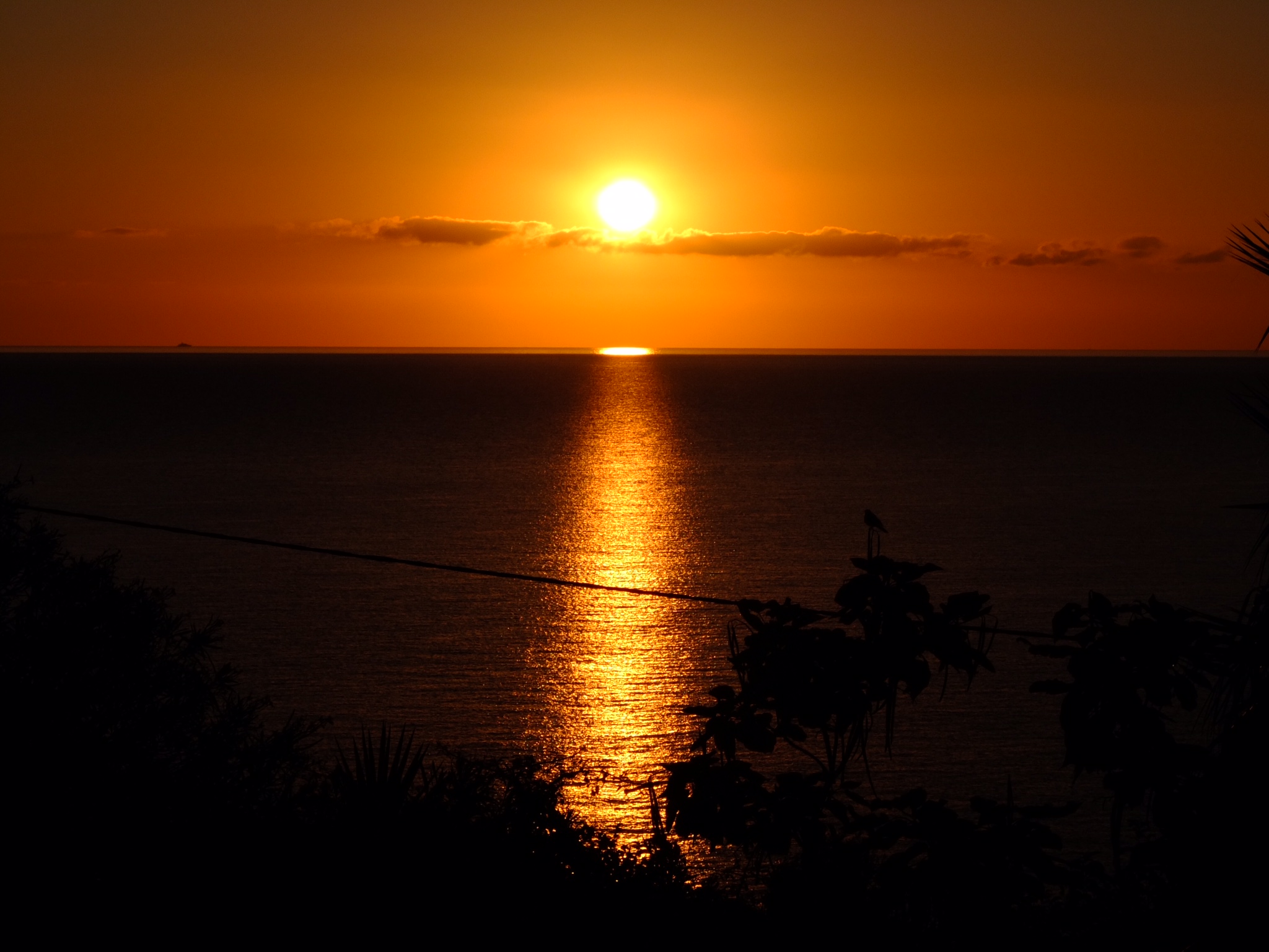 Sunset East coast of Corsica