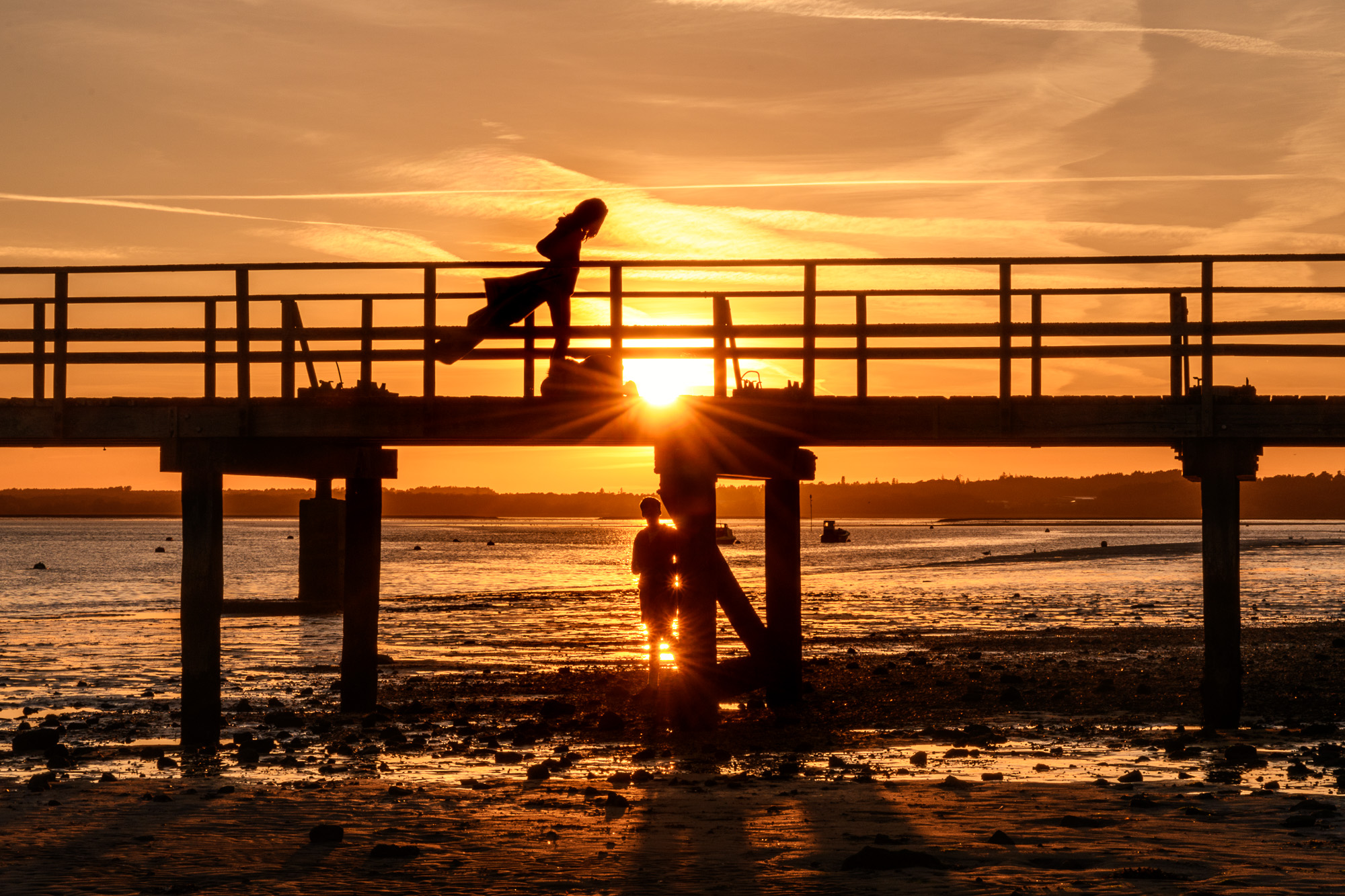 Silhouettes At Sunset