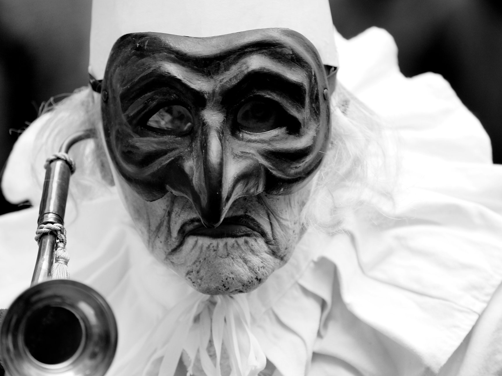 Pulcinella in bianco e nero