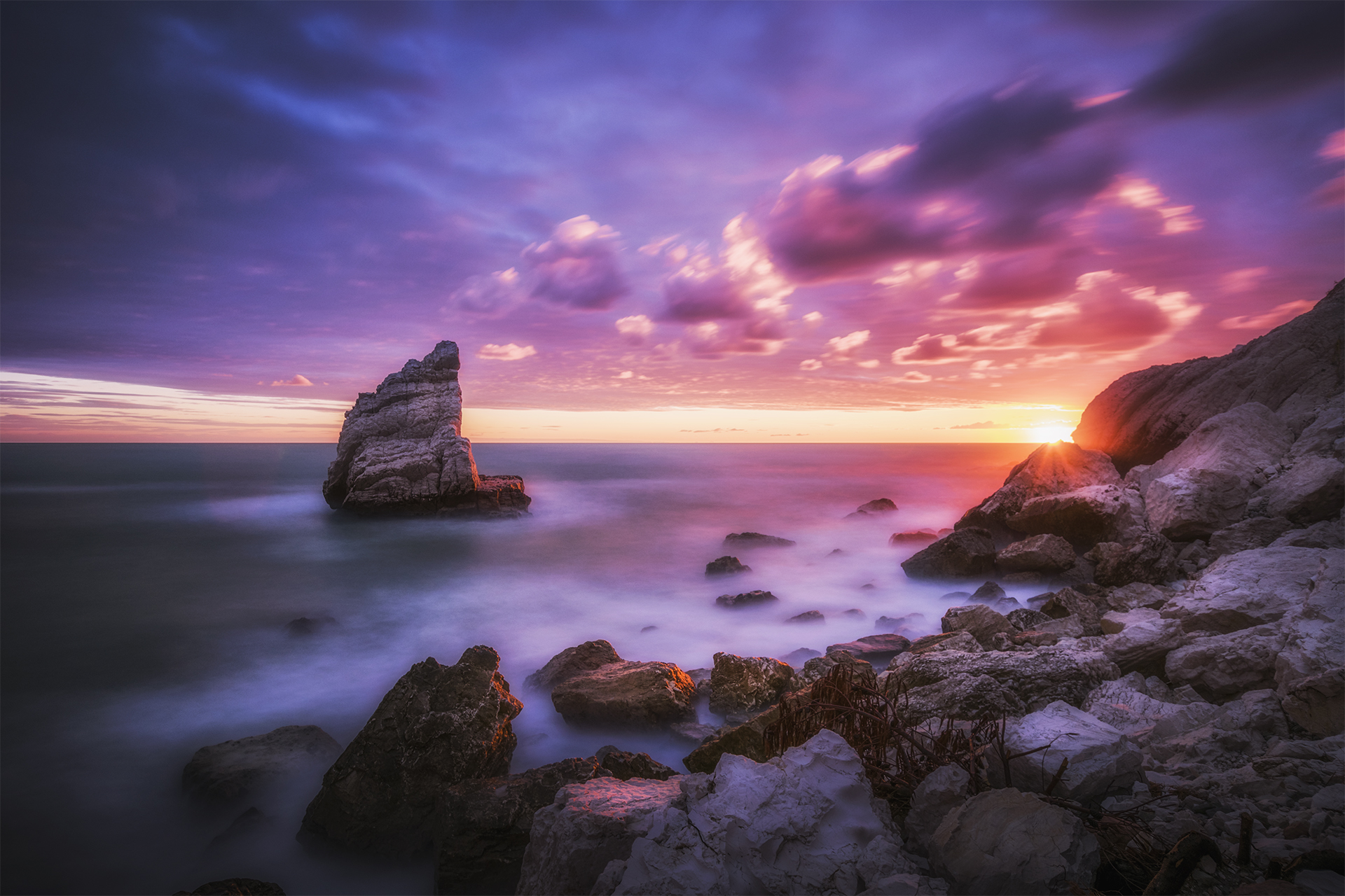 Sail Rock, Autumn Sunrise