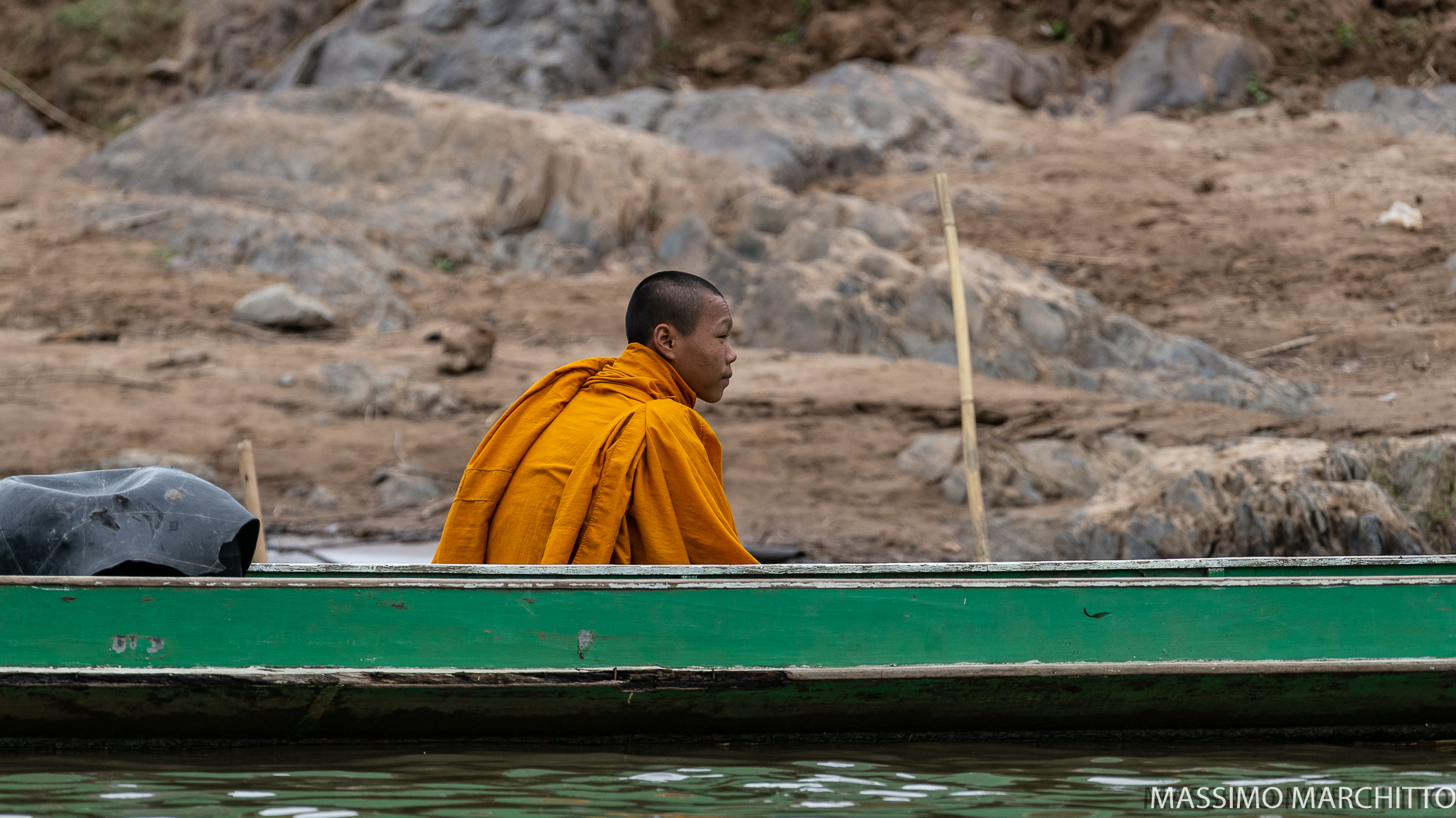 Sailing along the Nam Ou River, Northern Laos