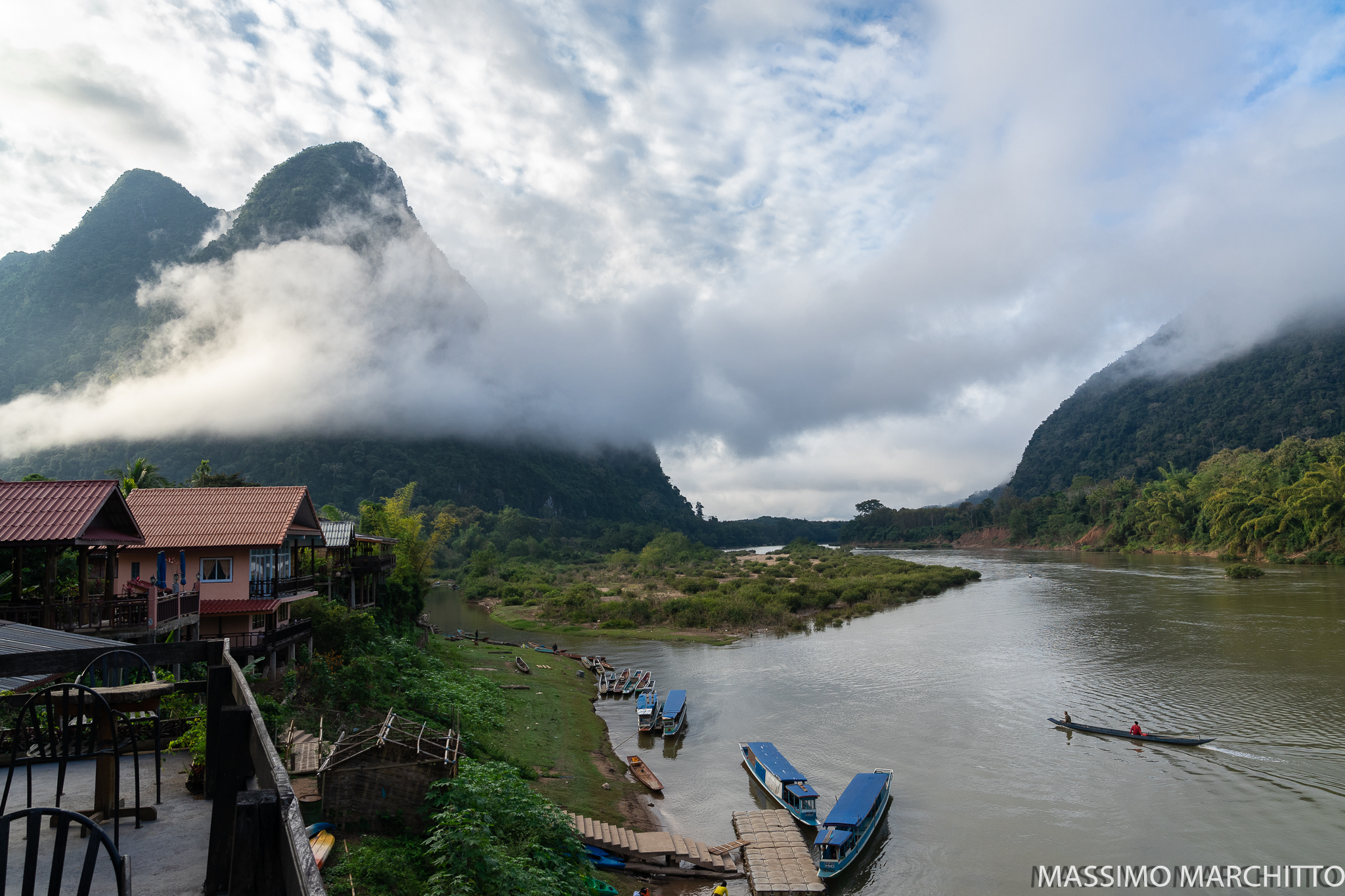 Muang Ngoy Neua on Nam ou River, North Laos