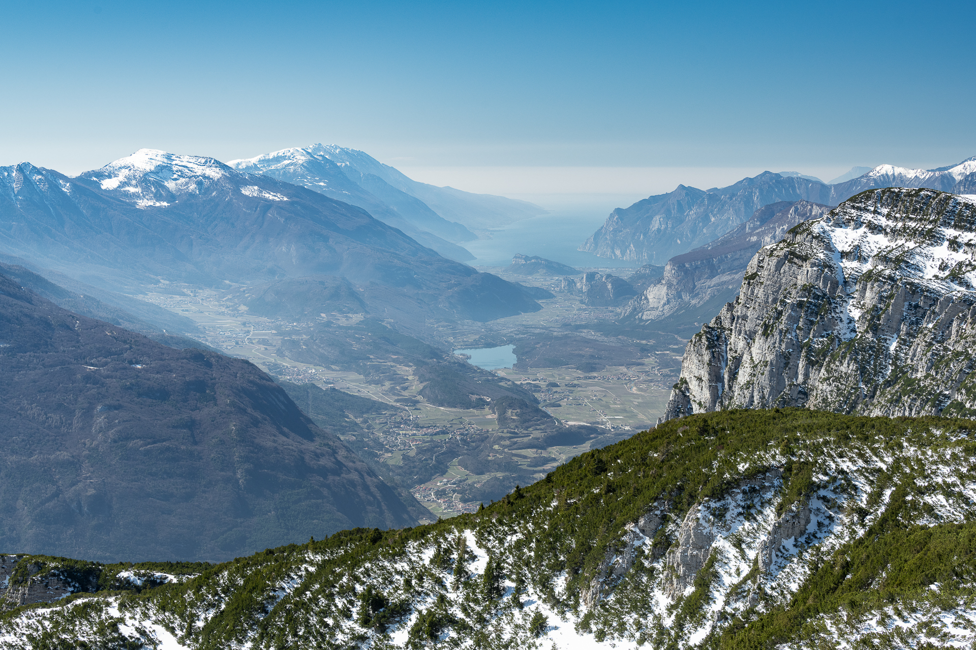 Lake Garda from Cima Paganella