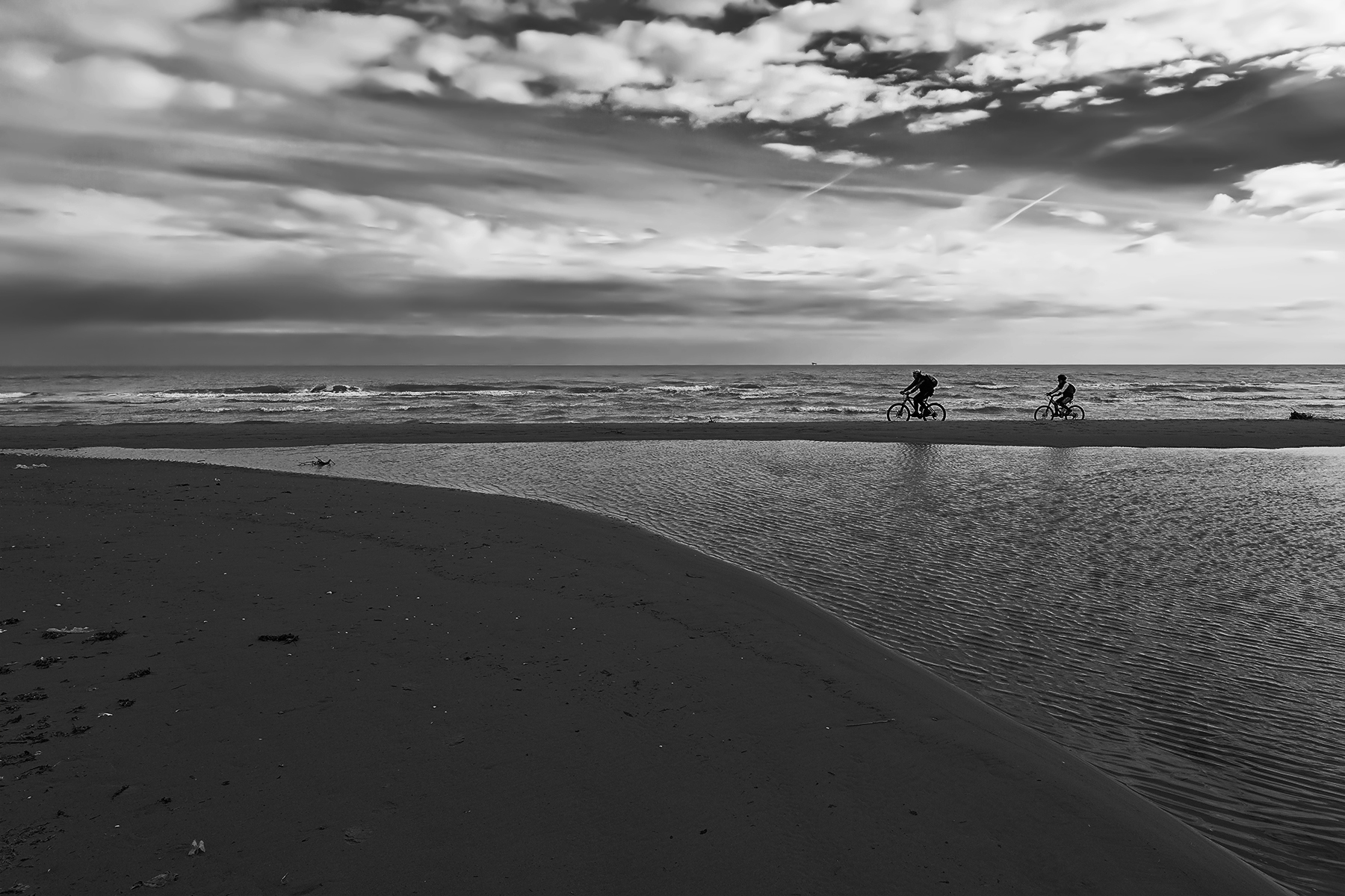 Tramonto in bicicletta