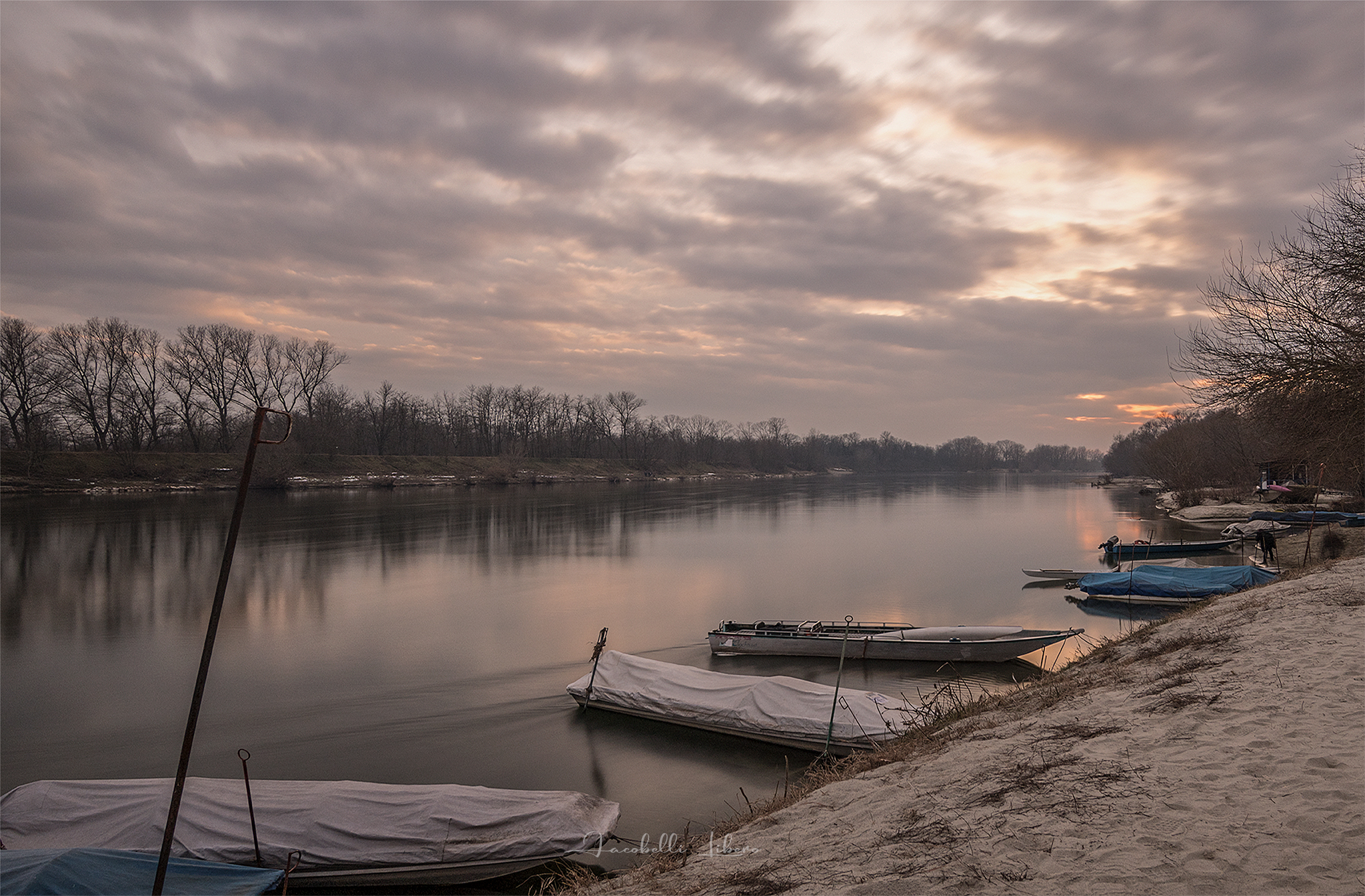 Sunset on the Ticino