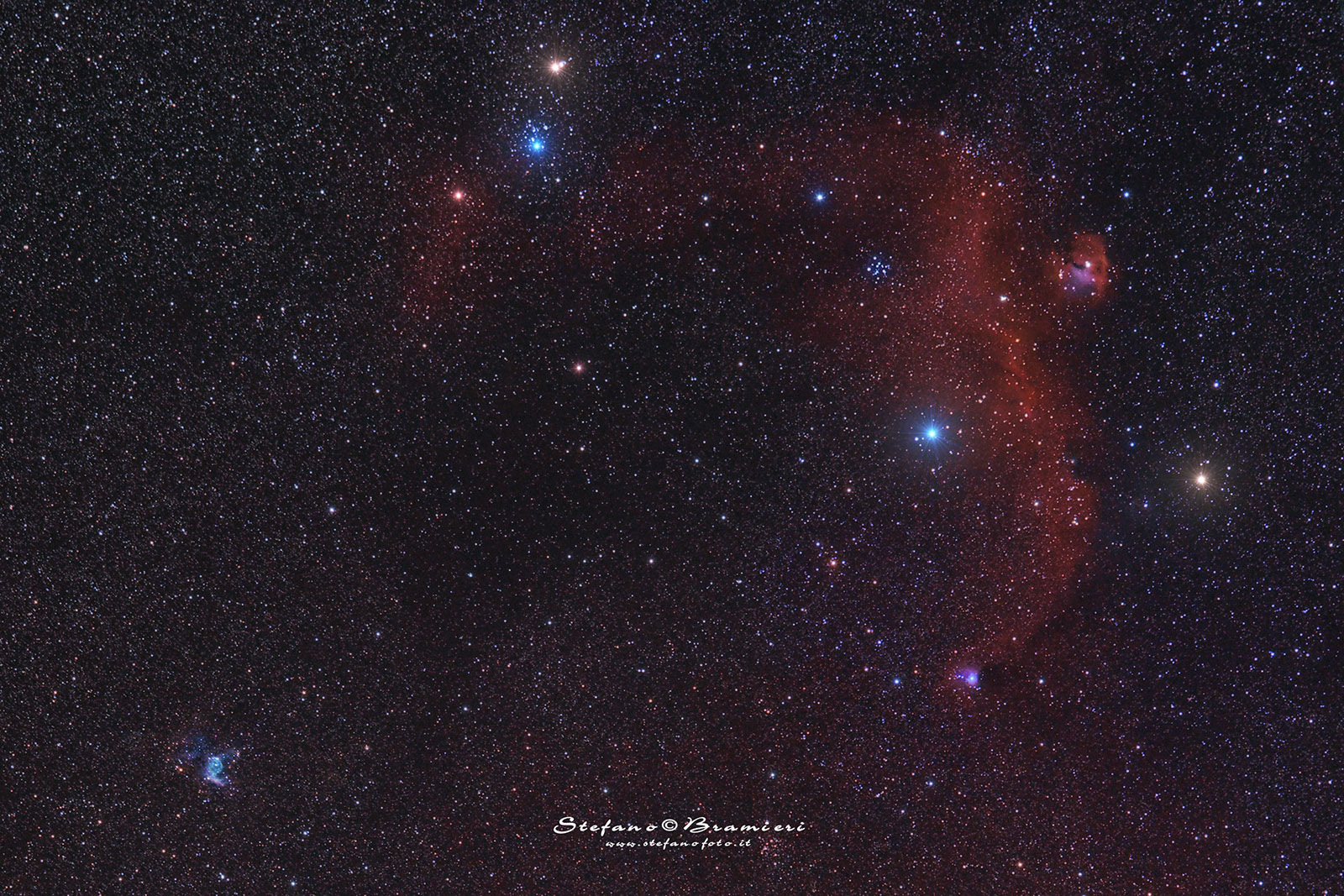 Seagull Nebula and Thor's Helmet