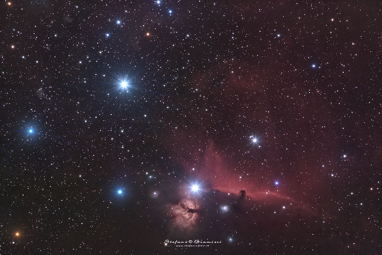 Flame Nebula and horse Test
