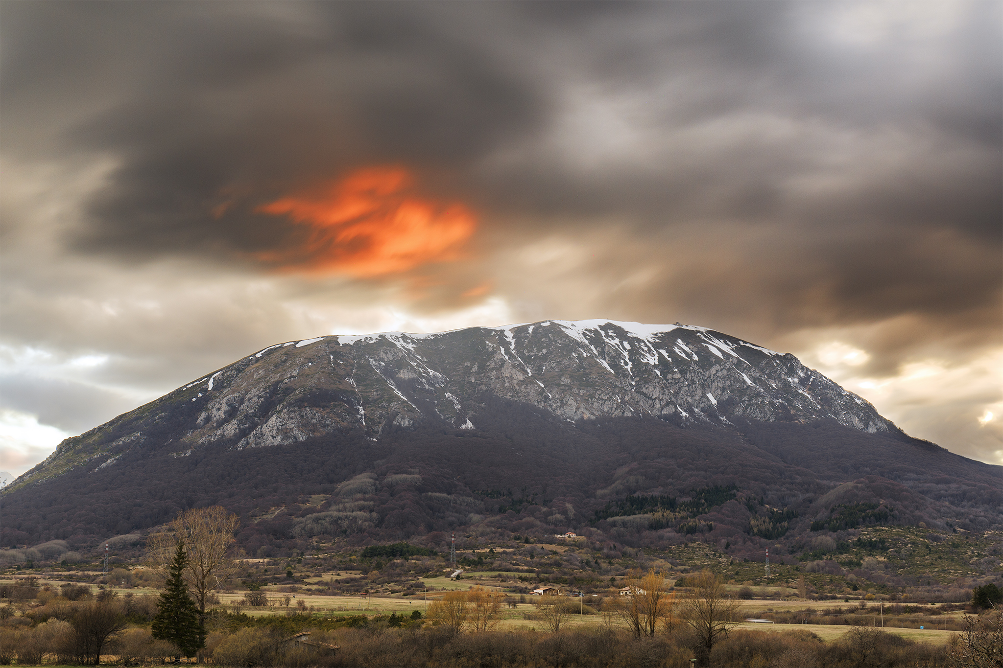 Sunset in the Park Sirente Velino