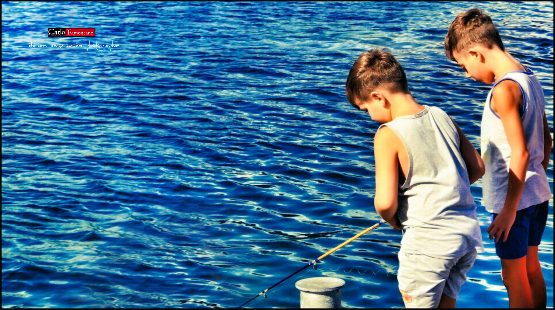 piccoli pescatori curiosi...