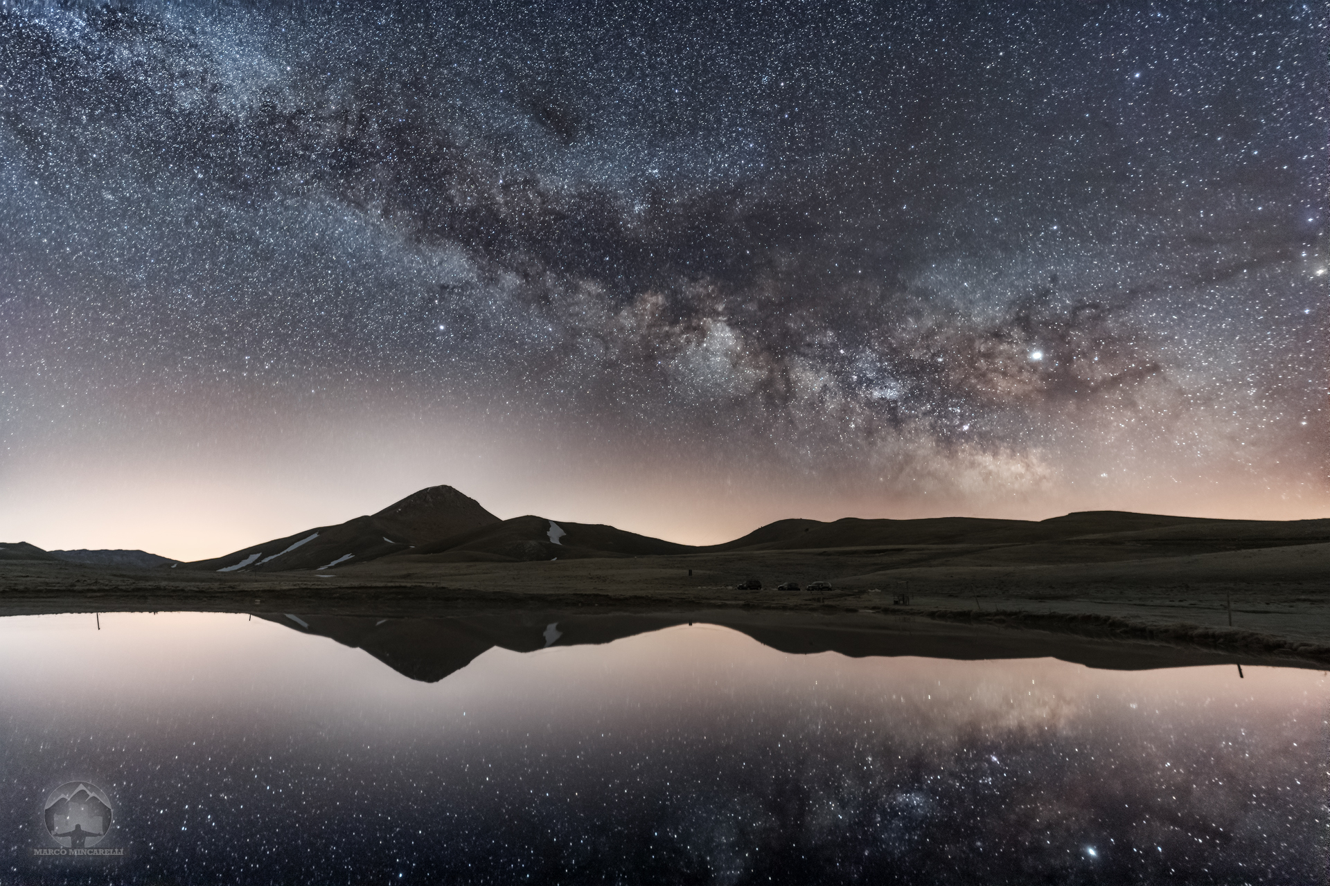 Milky way on the water