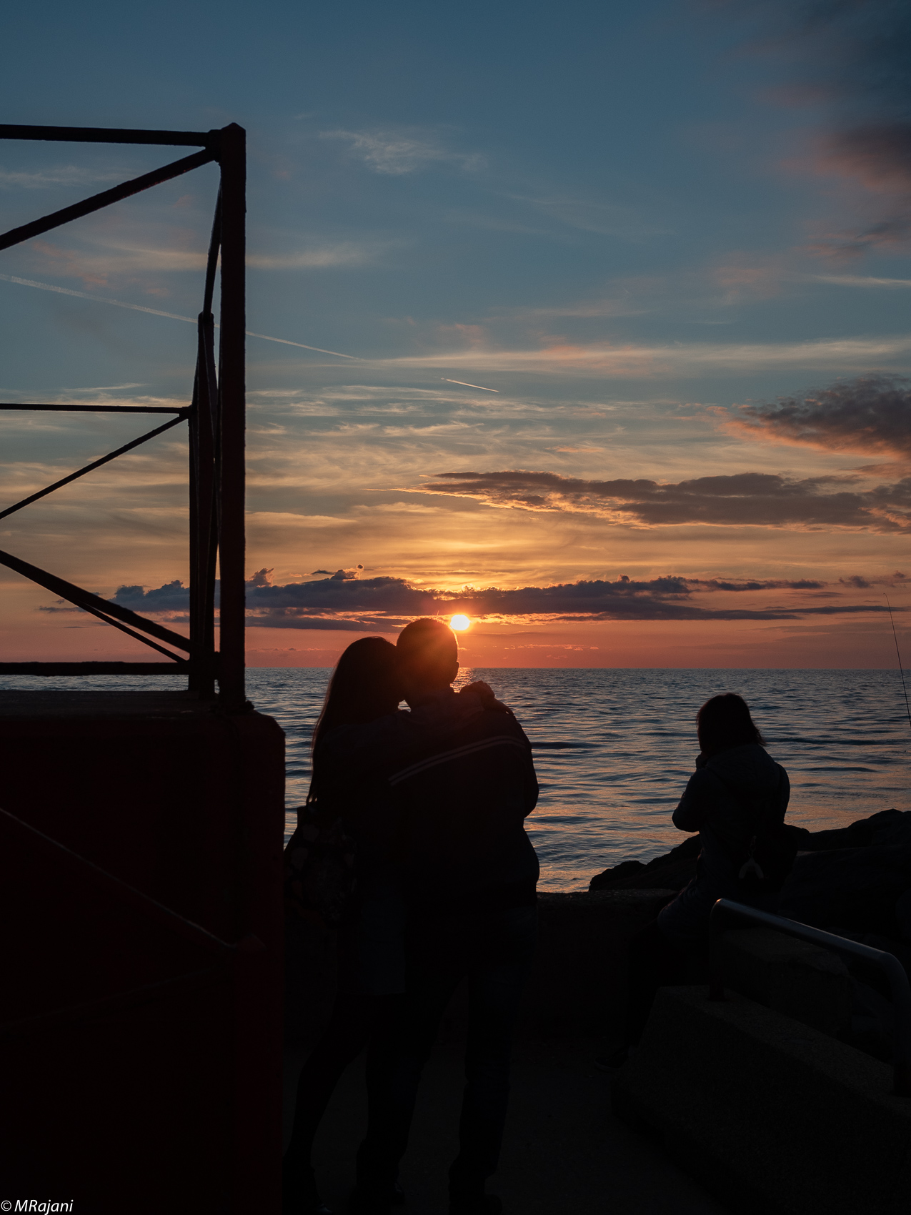 A romantic sunset in Rome