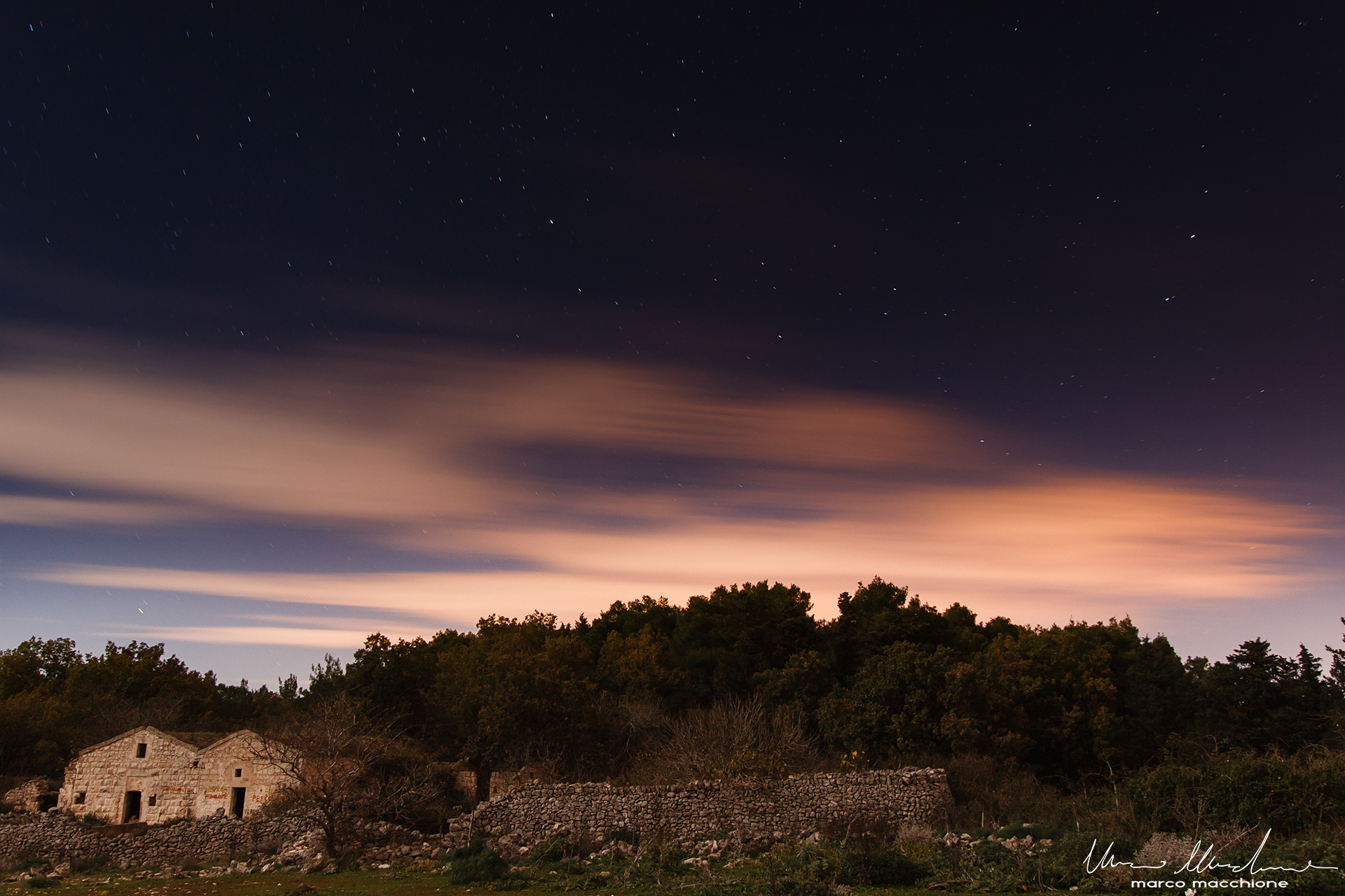 At night on the Murge