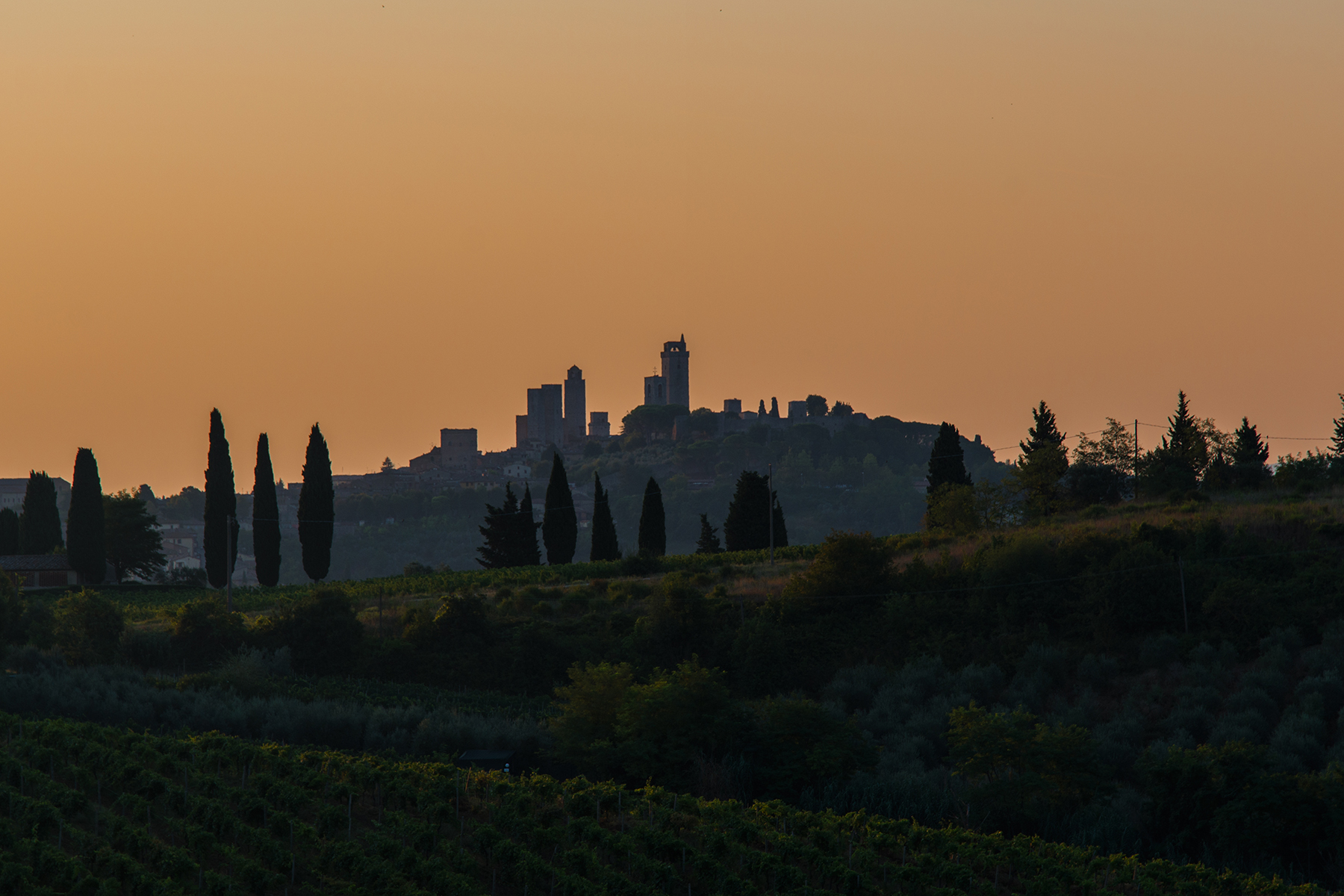 Alba in San Gimignano
