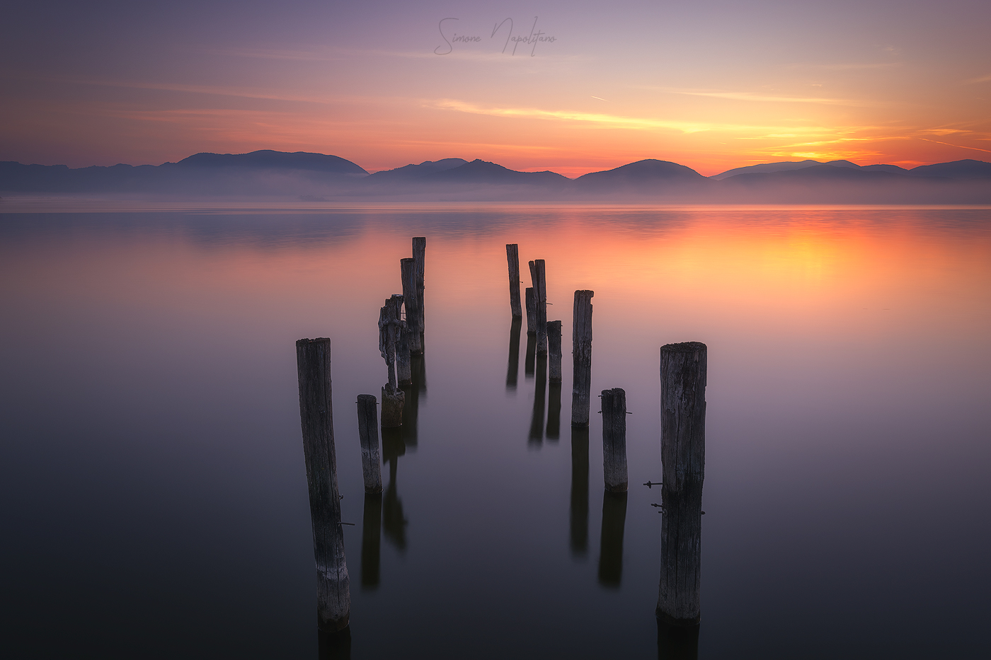 Sunrise at Lake Massaciuccoli