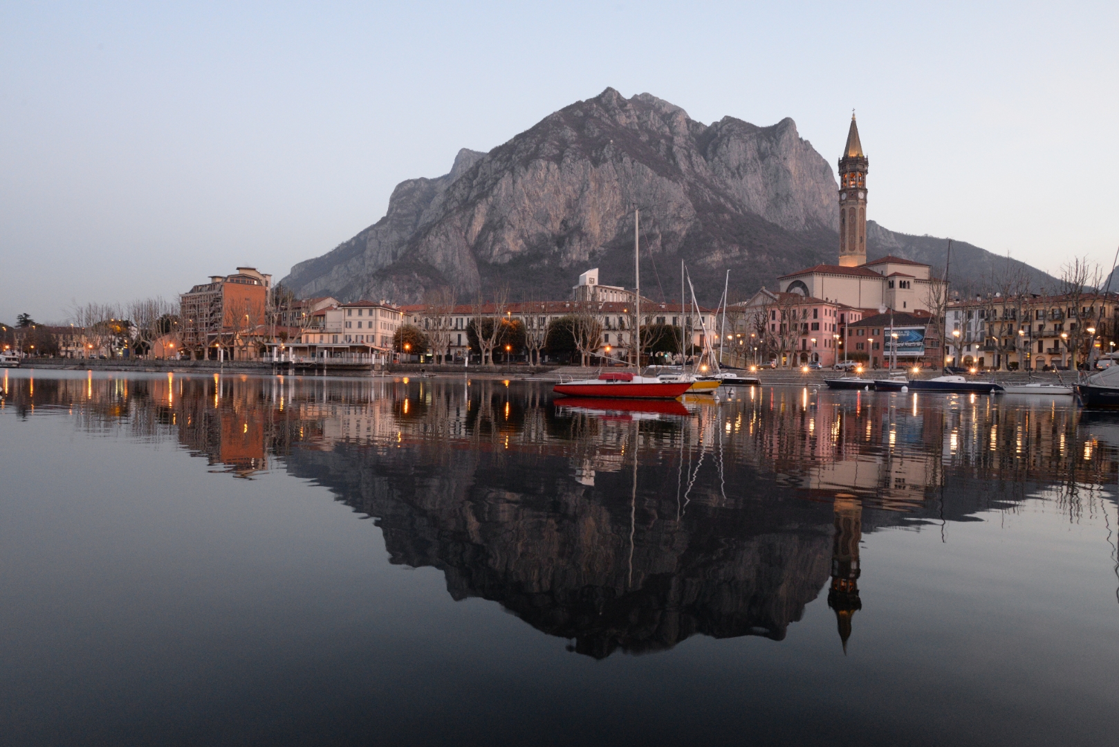 ... Between two unbroken chains of mountains...