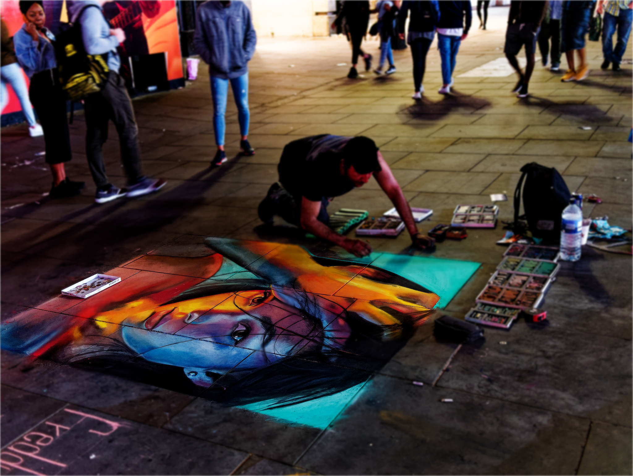 street artist a piccadilly circus Londra