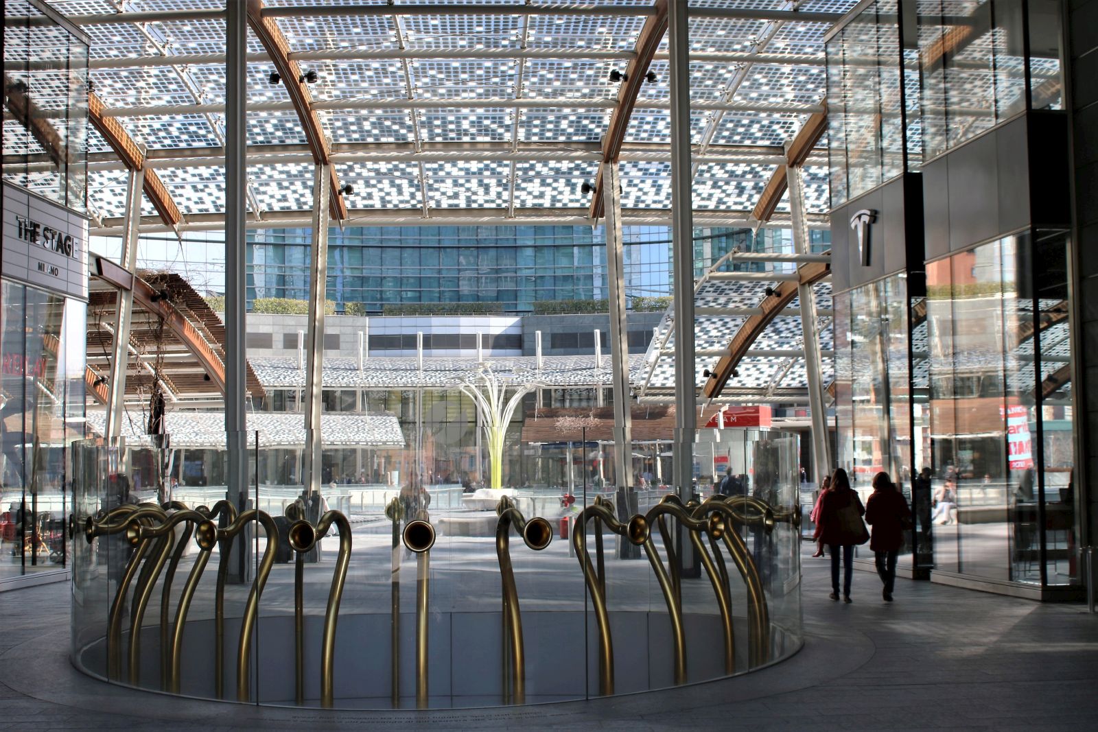 Walking in the gallery